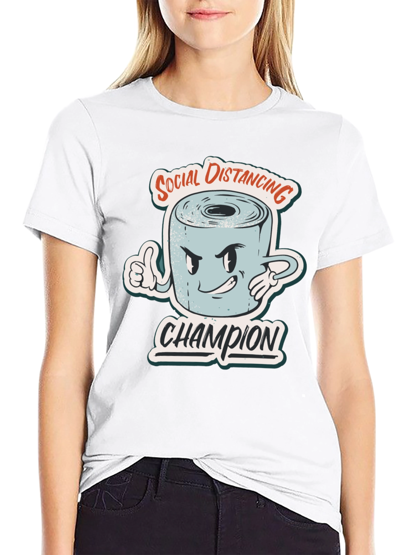Social Distancing Champion Graphic Tee