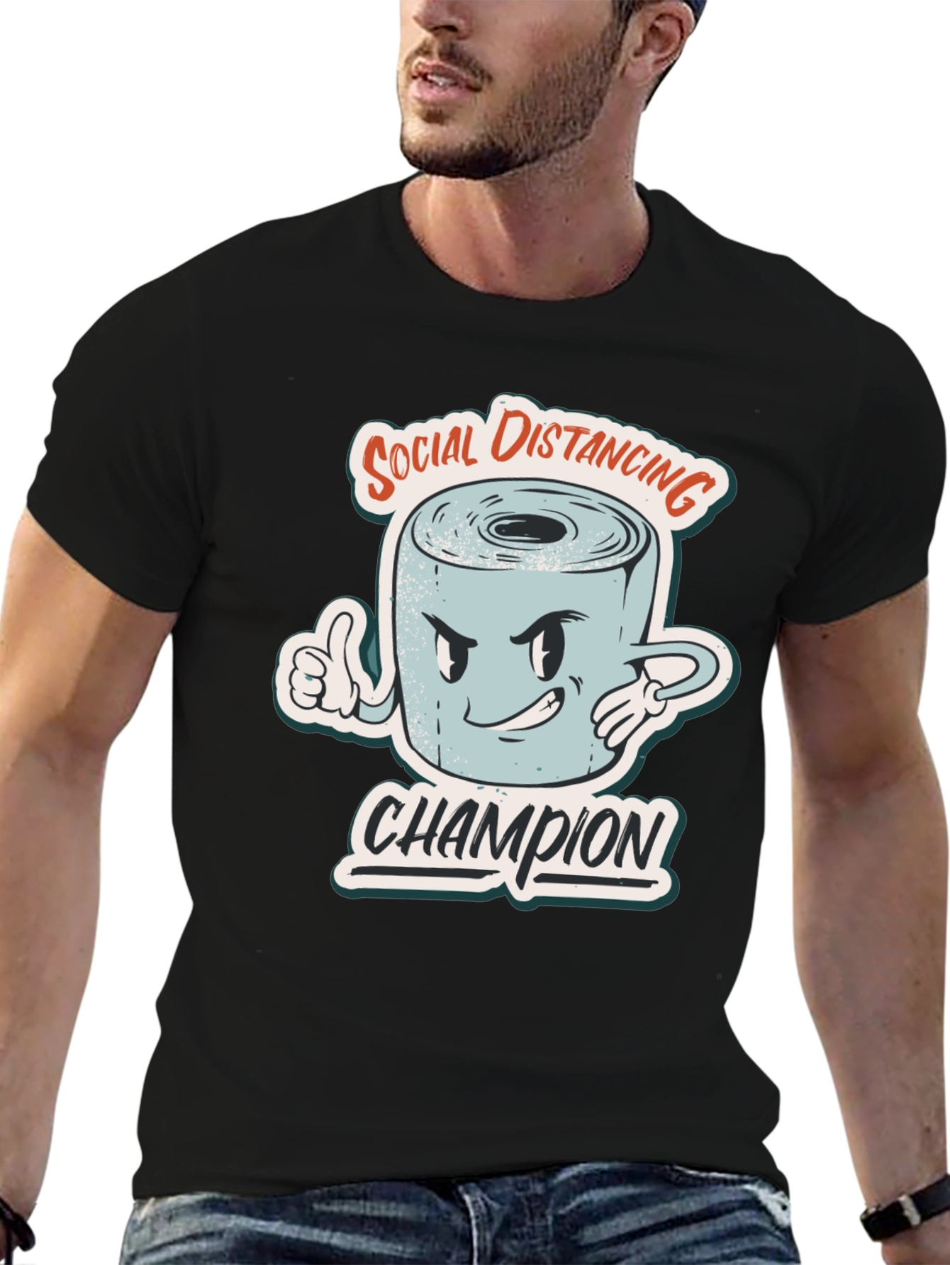 Social Distancing Champion Graphic Tee