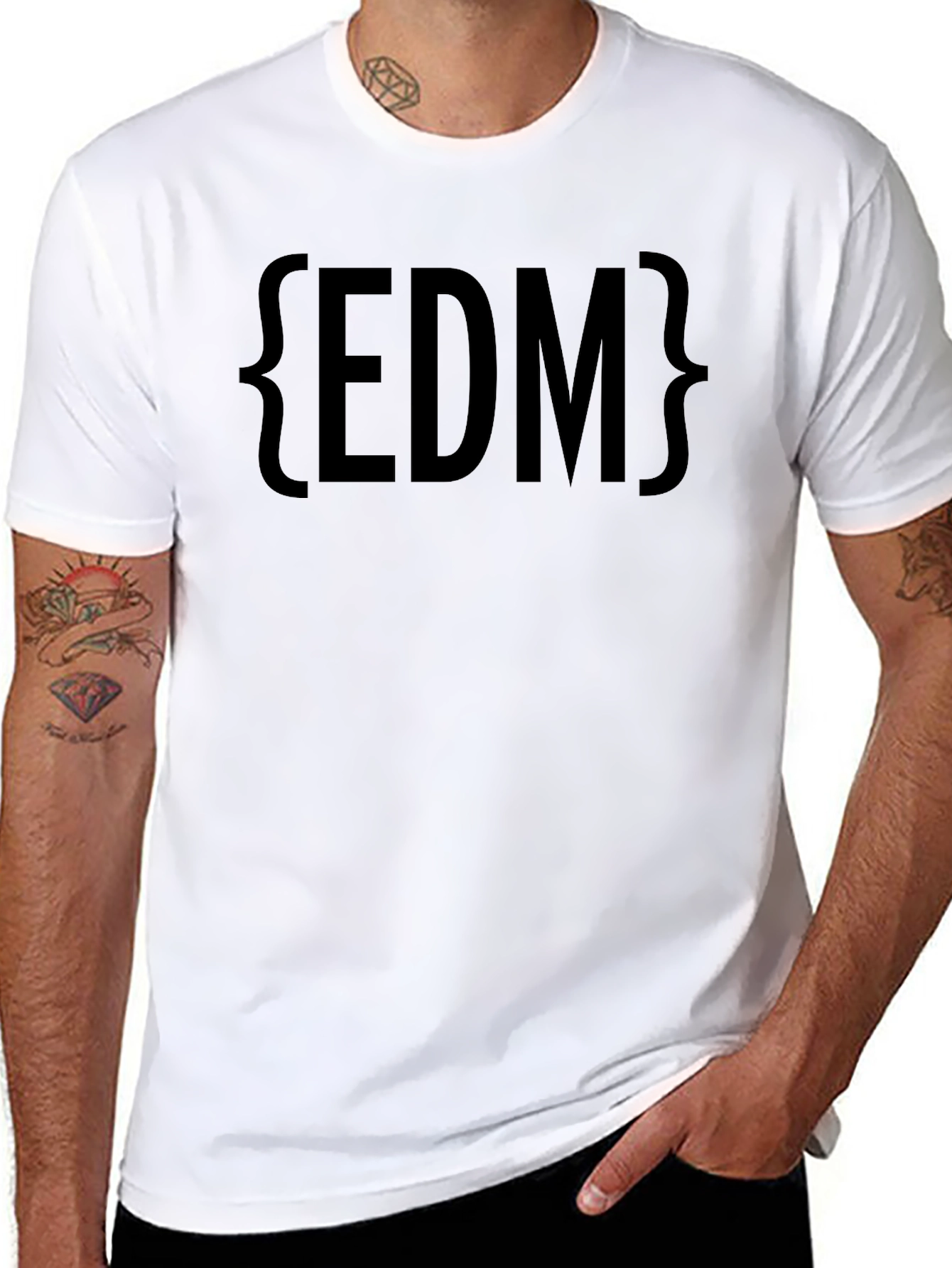 EDM Graphic Black T-Shirt - Electronic Dance Music Tee
