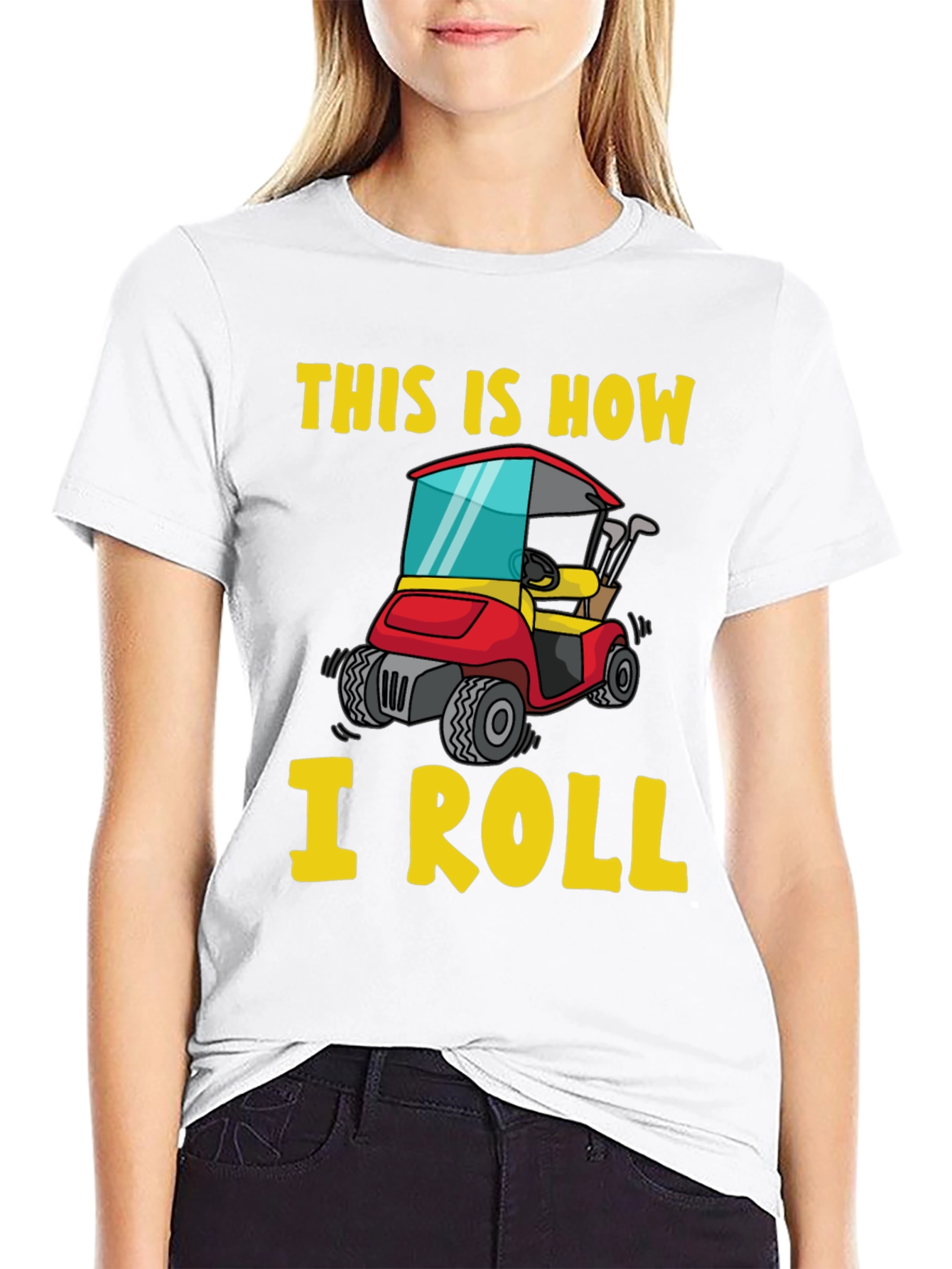 This Is How I Roll Funny Golf Cart T-Shirt