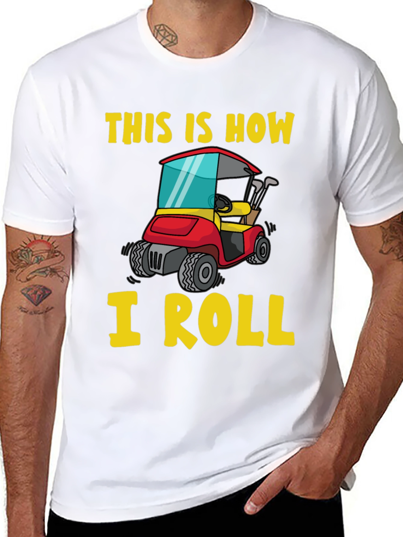 This Is How I Roll Funny Golf Cart T-Shirt