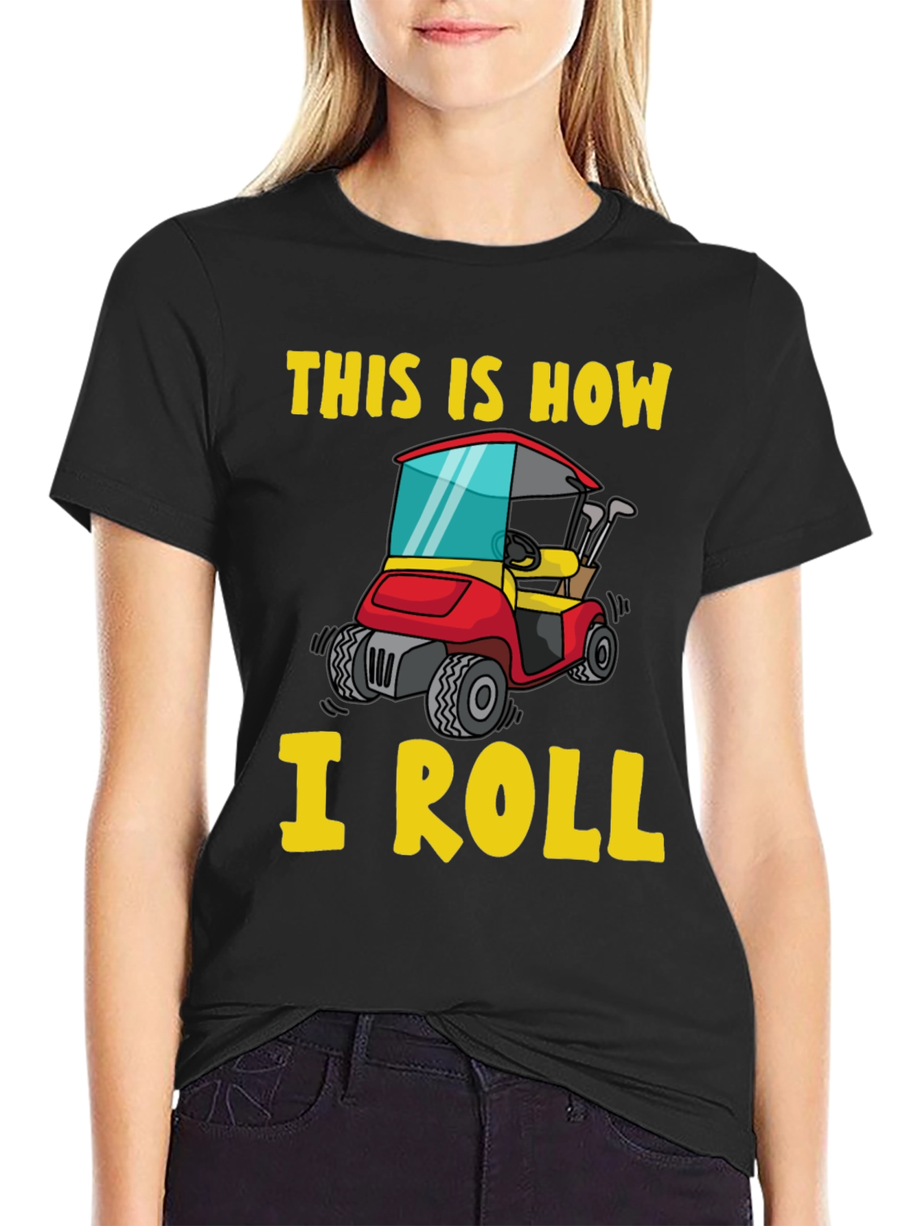 This Is How I Roll Funny Golf Cart T-Shirt