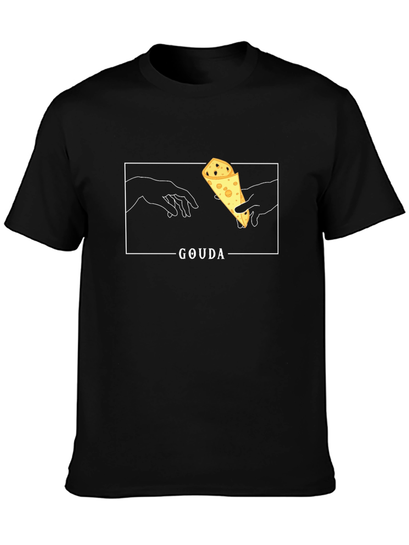 Gouda Cheese Michelangelo T-Shirt - Funny Foodie Tee