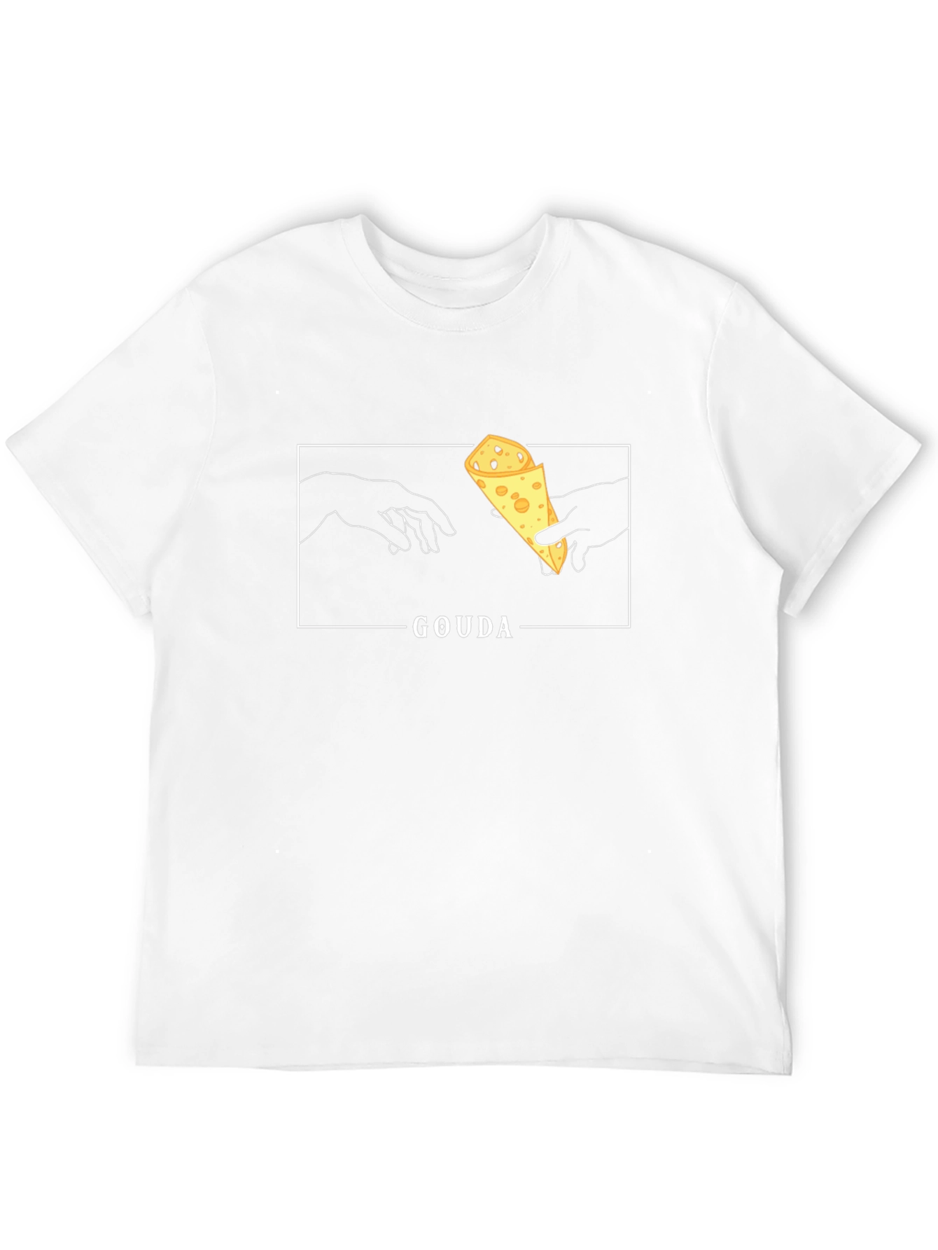 Gouda Cheese Michelangelo T-Shirt - Funny Foodie Tee