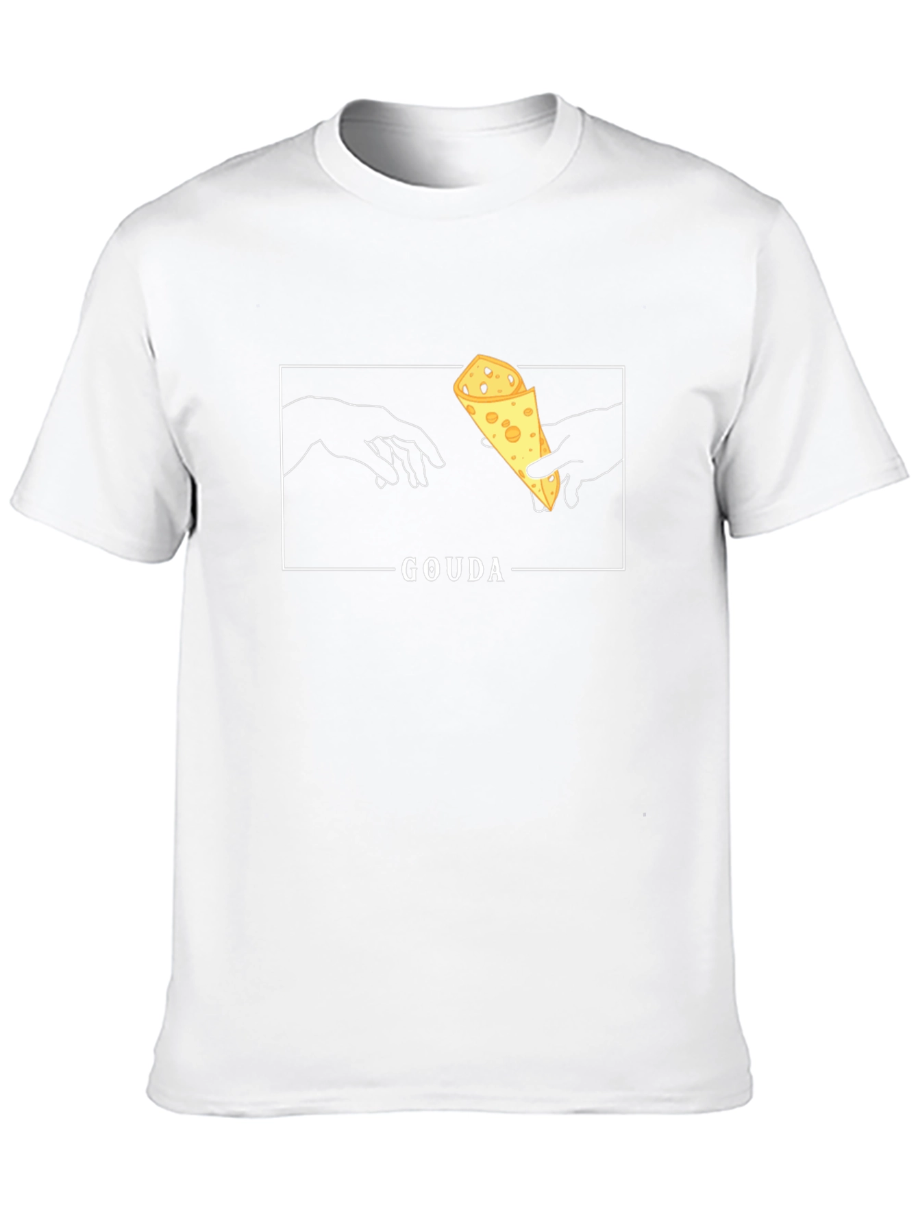 Gouda Cheese Michelangelo T-Shirt - Funny Foodie Tee