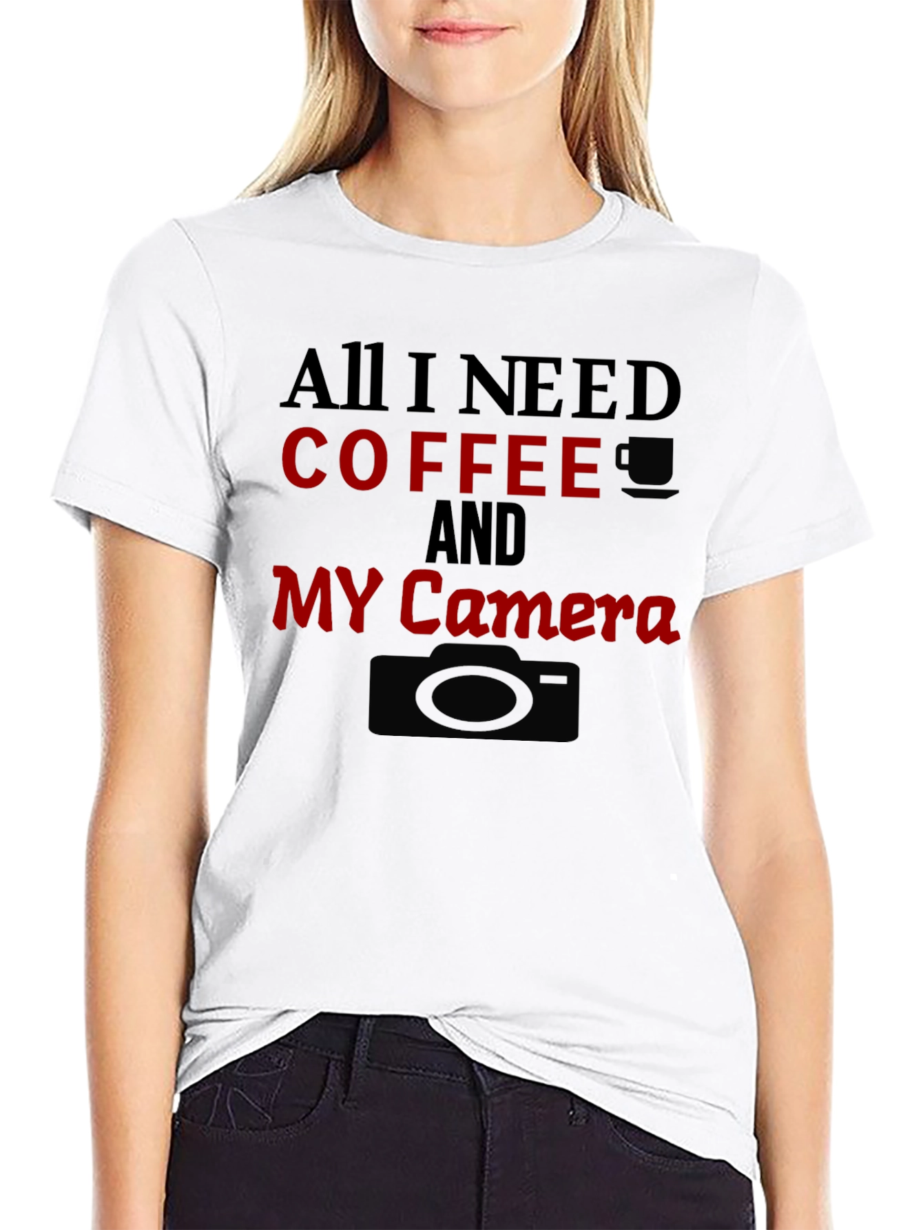 Coffee & Camera Graphic T-Shirt