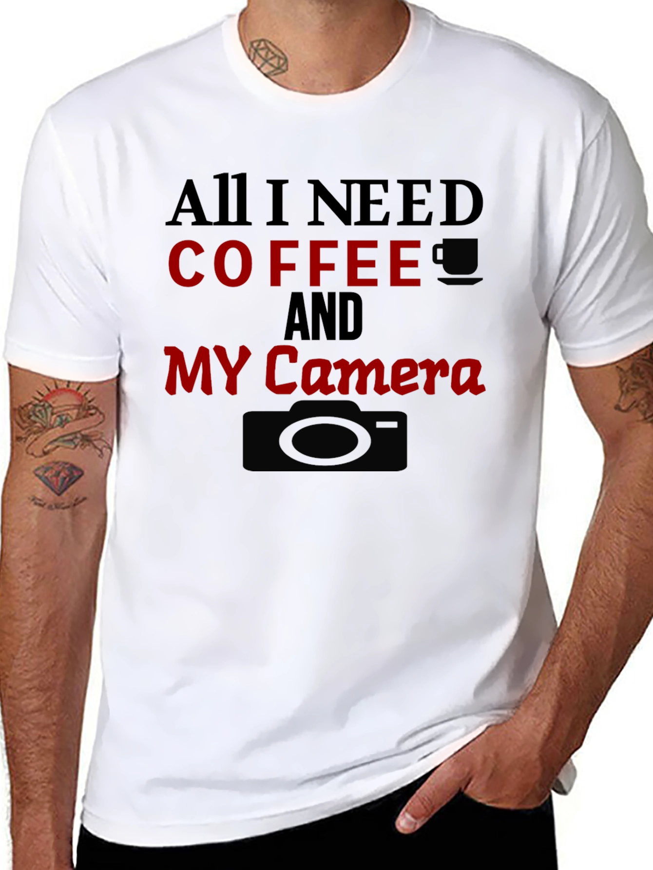 Coffee & Camera Graphic T-Shirt
