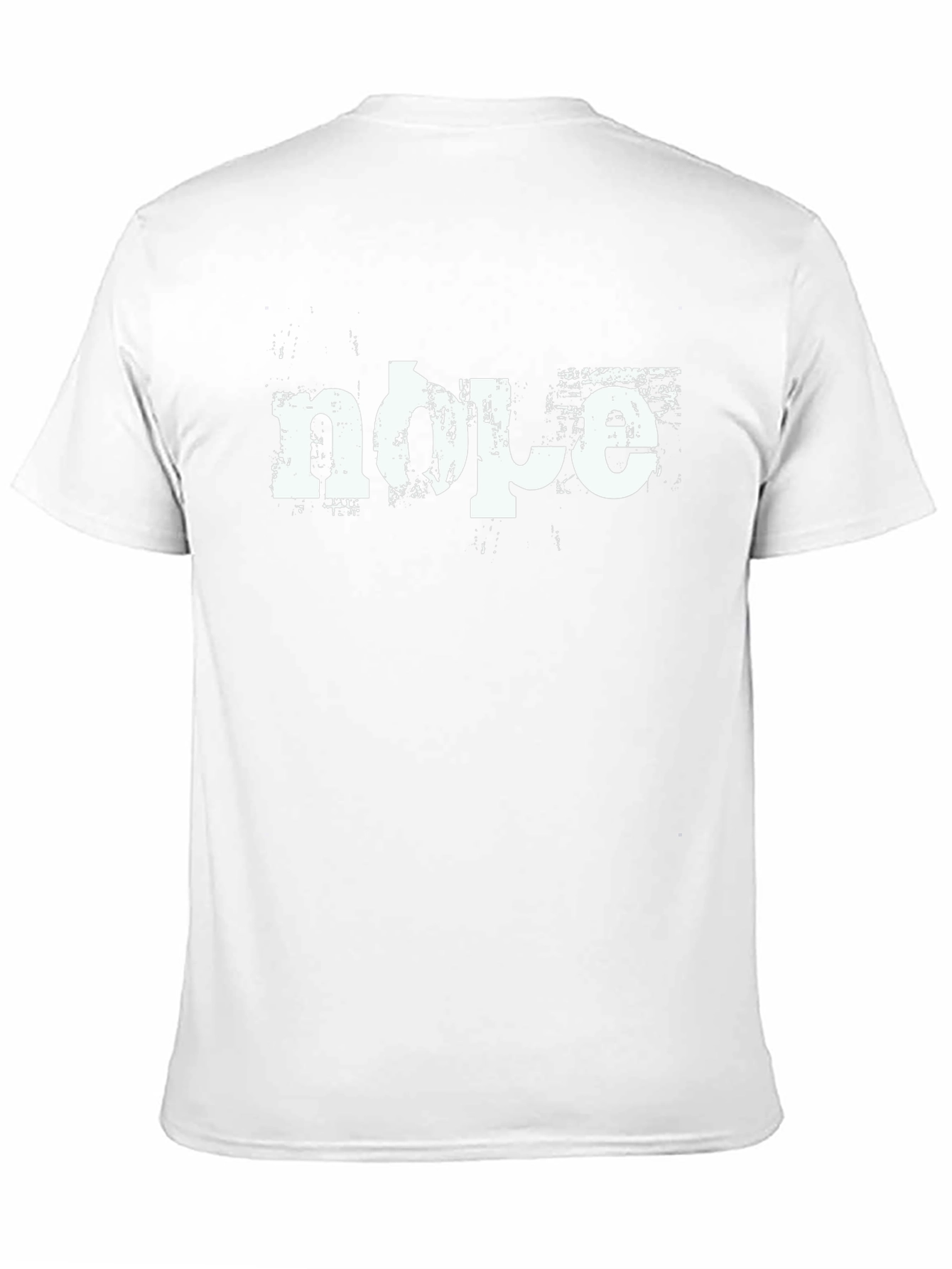 Nope Graphic Print Mens Black T-Shirt