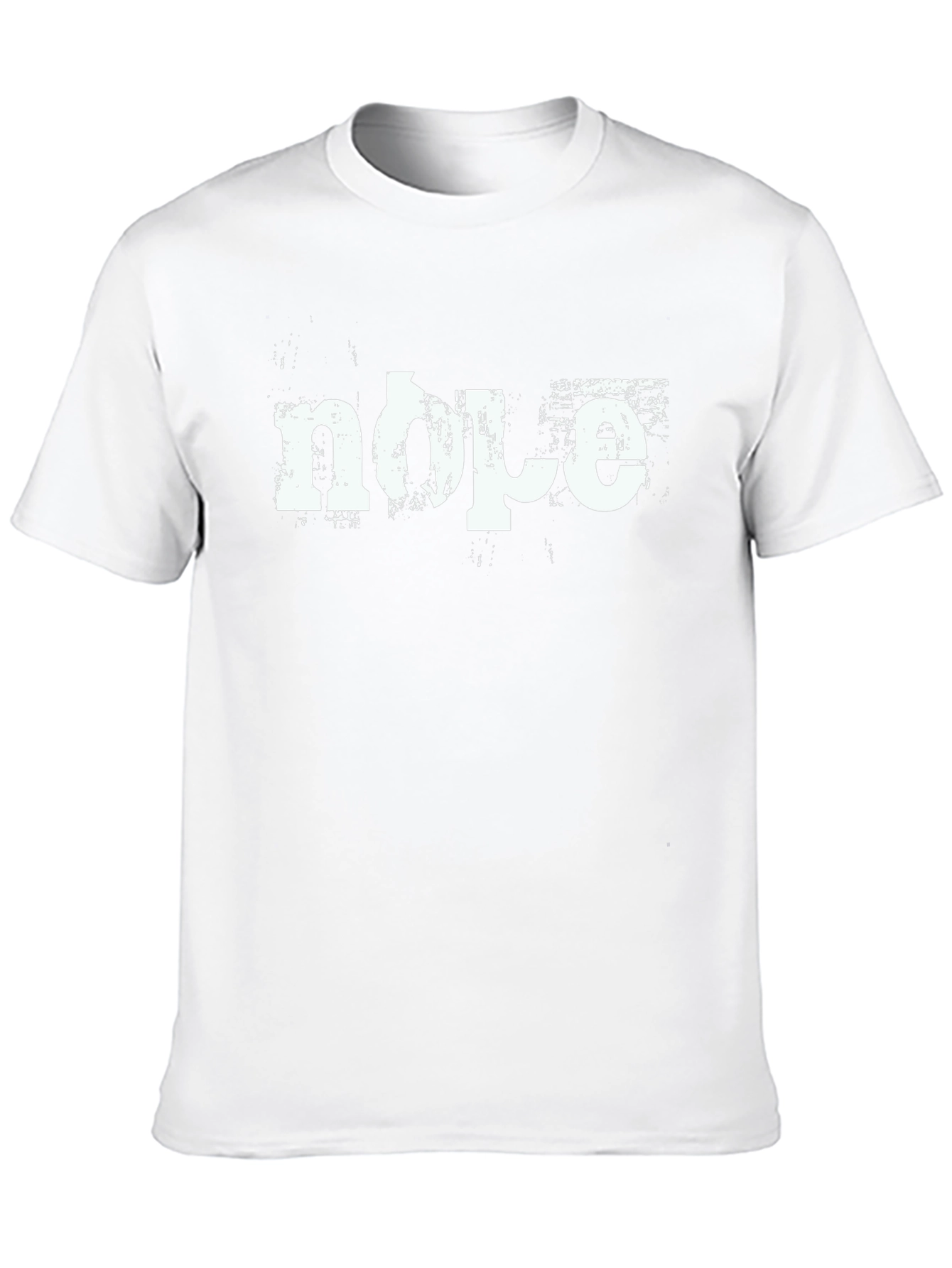 Nope Graphic Print Mens Black T-Shirt