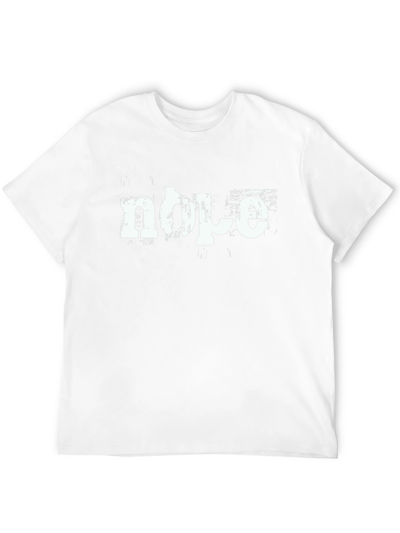 Nope Graphic Print Mens Black T-Shirt