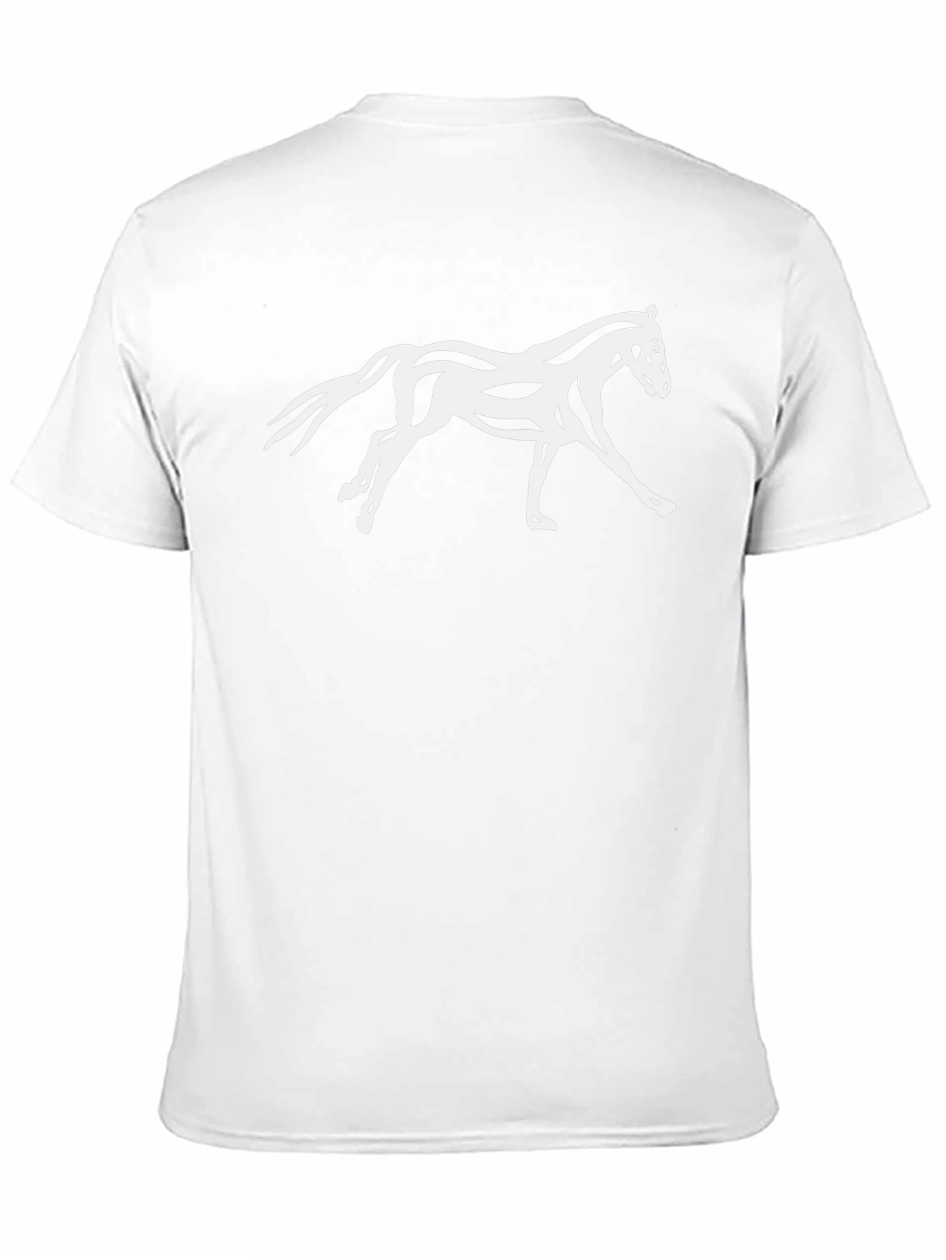 Black Horse Graphic Tee - Stylish Mens T-Shirt
