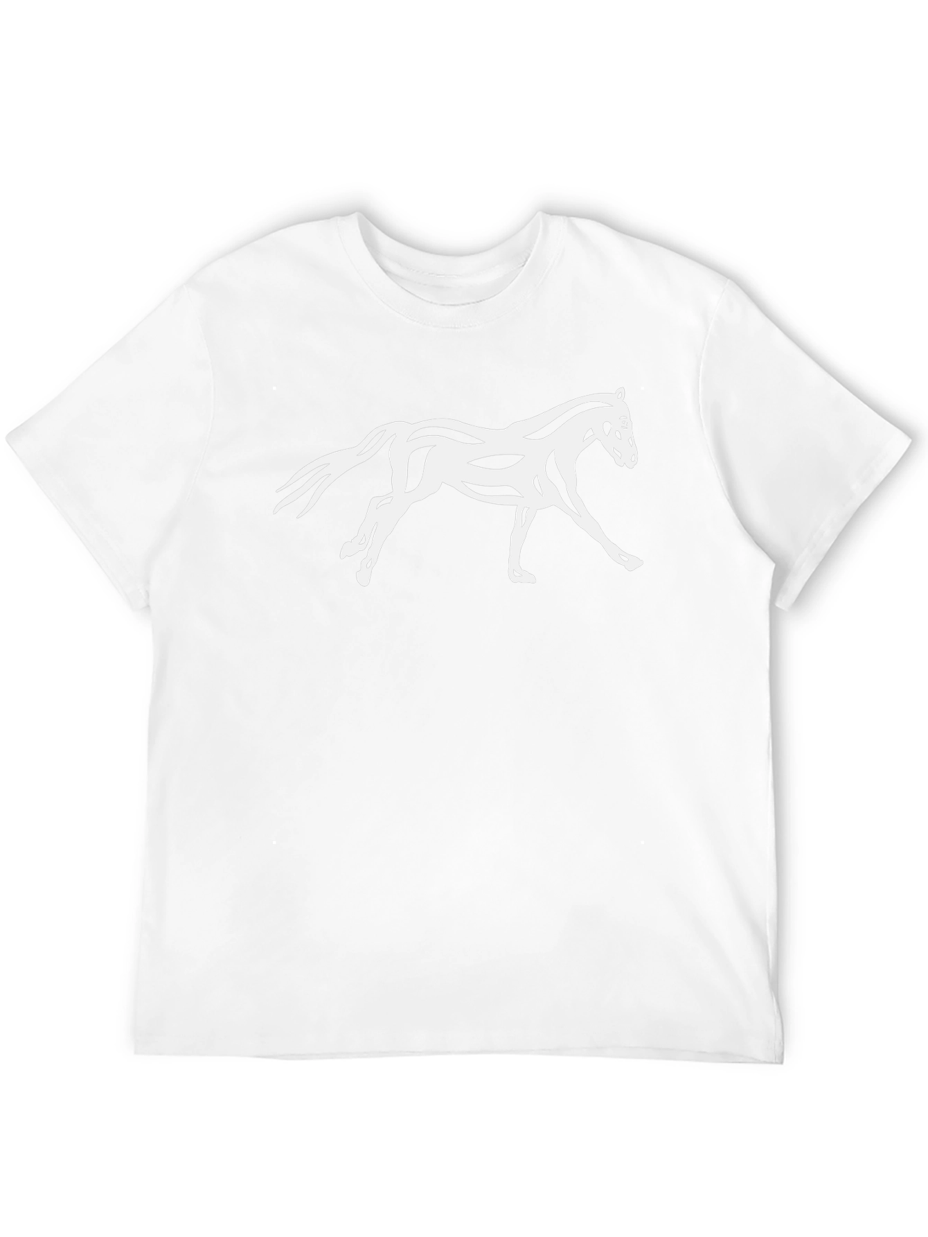 Black Horse Graphic Tee - Stylish Mens T-Shirt