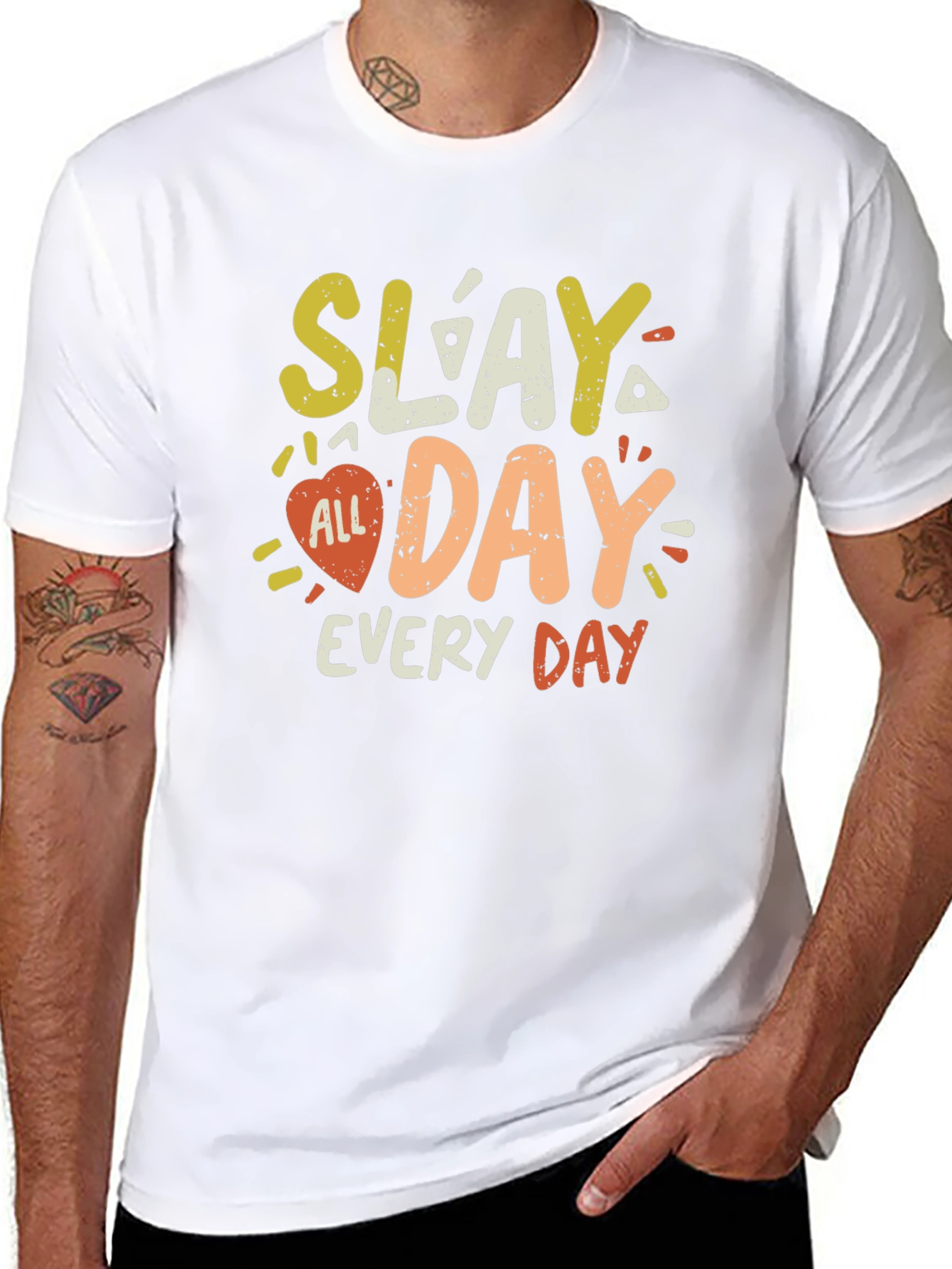 Slay All Day T-Shirt - Trendy Graphic Tee