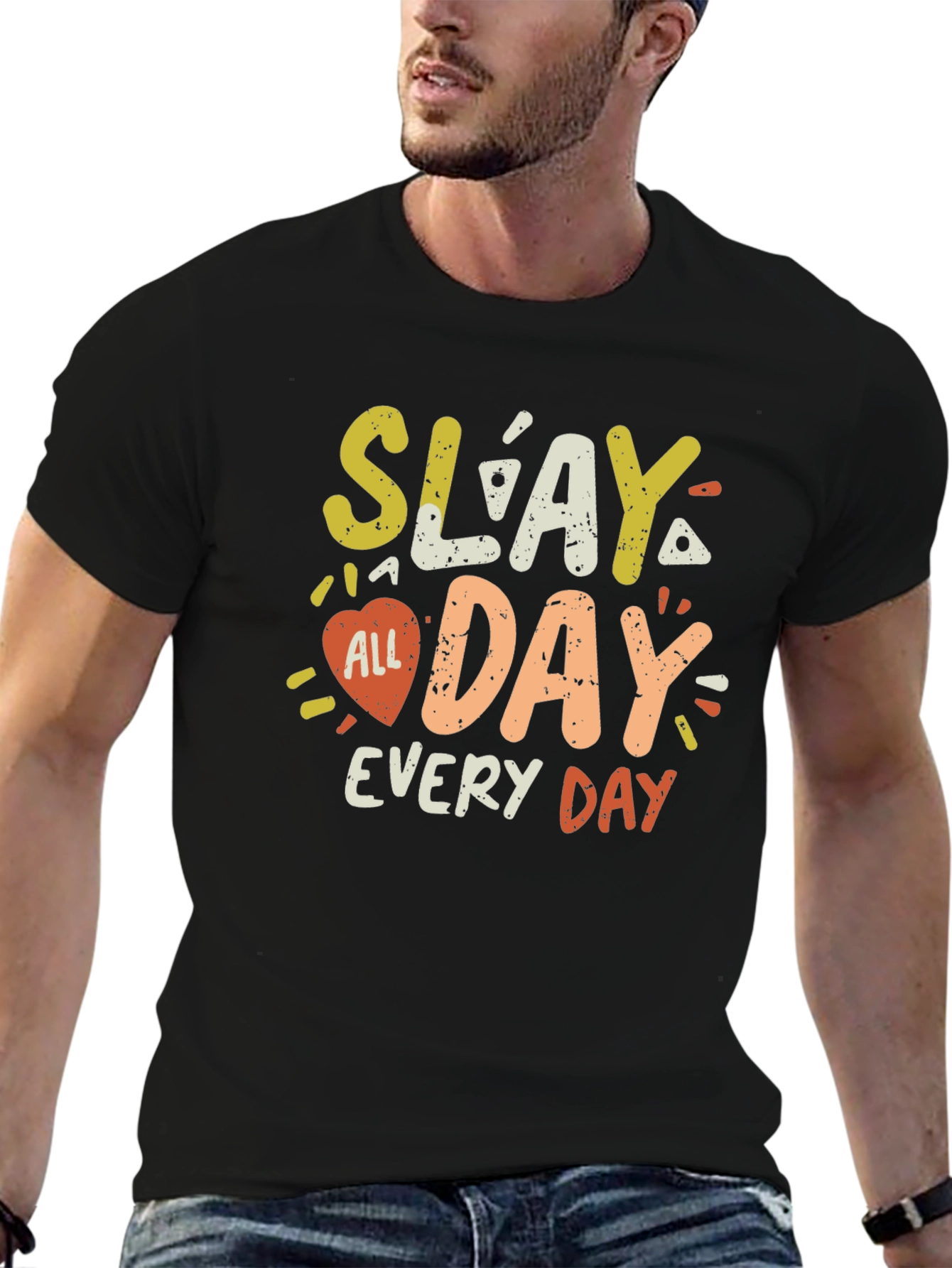 Slay All Day T-Shirt - Trendy Graphic Tee