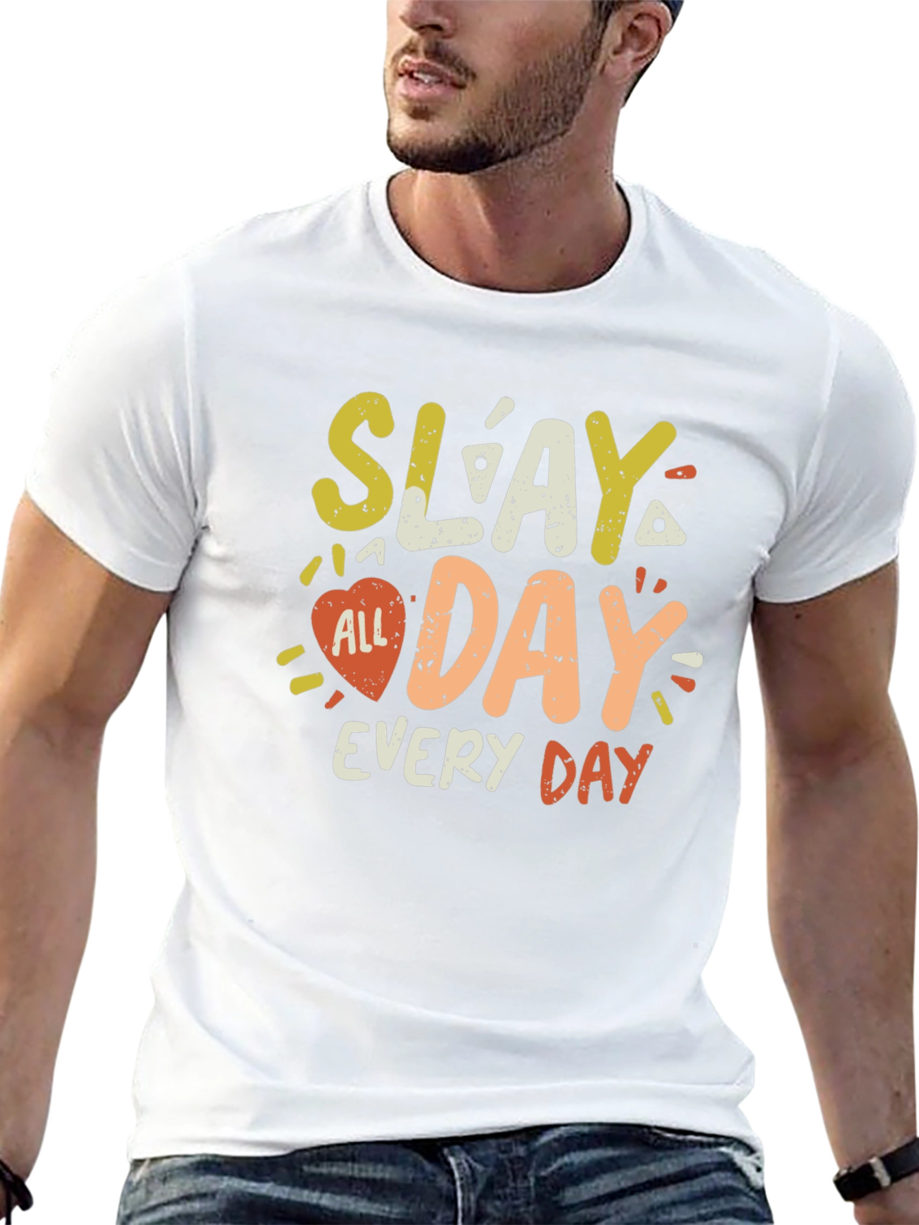 Slay All Day T-Shirt - Trendy Graphic Tee