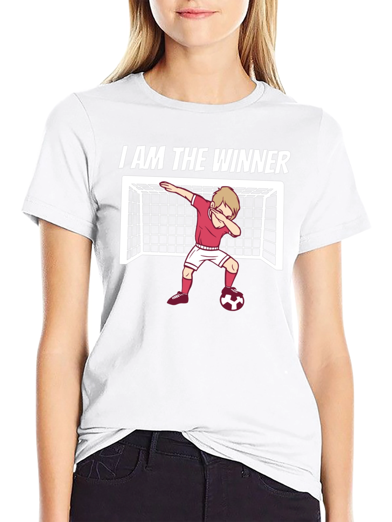 I Am The Winner Soccer Dabbing T-Shirt
