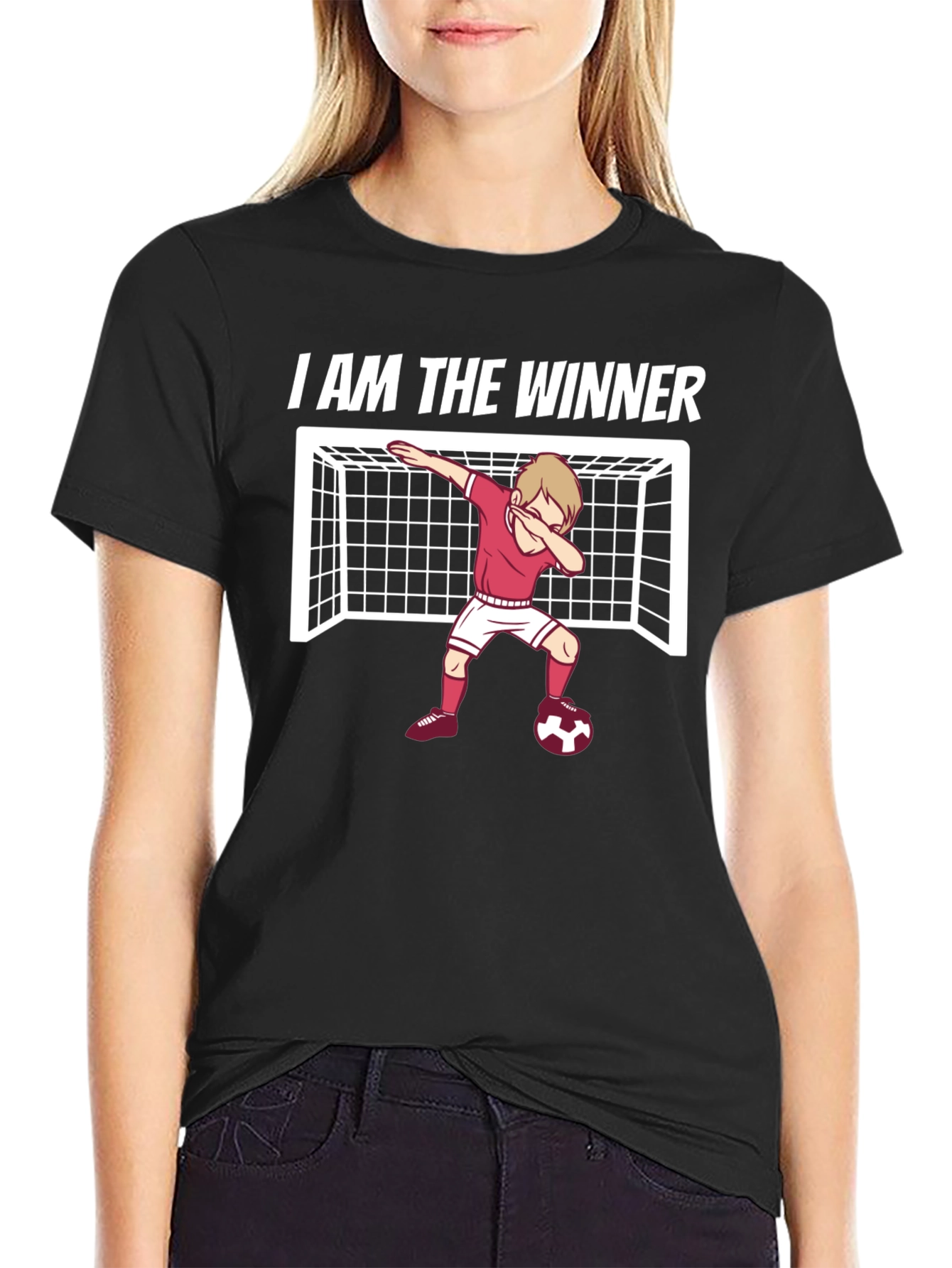 I Am The Winner Soccer Dabbing T-Shirt