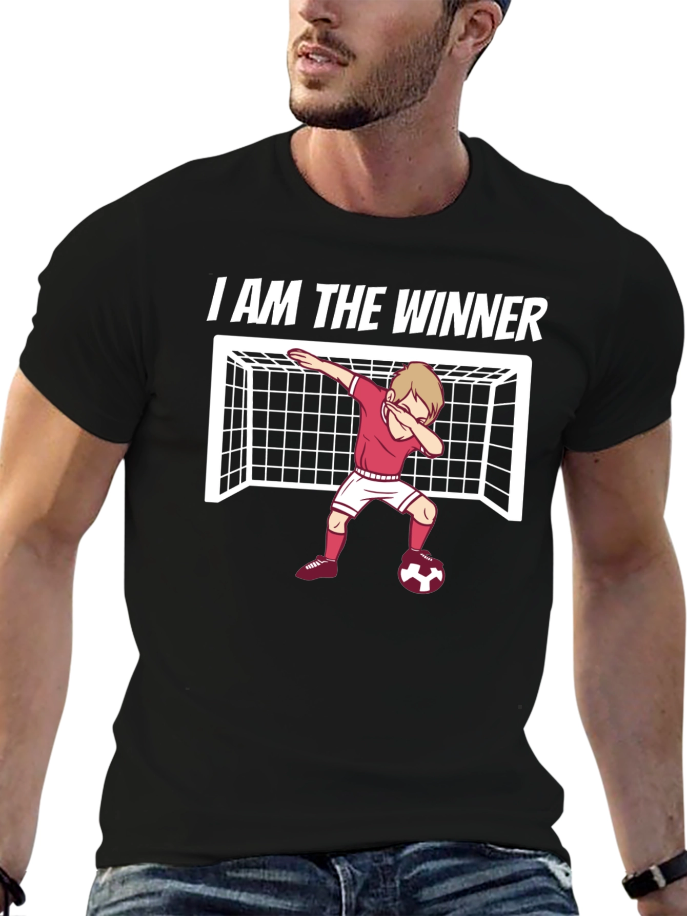 I Am The Winner Soccer Dabbing T-Shirt