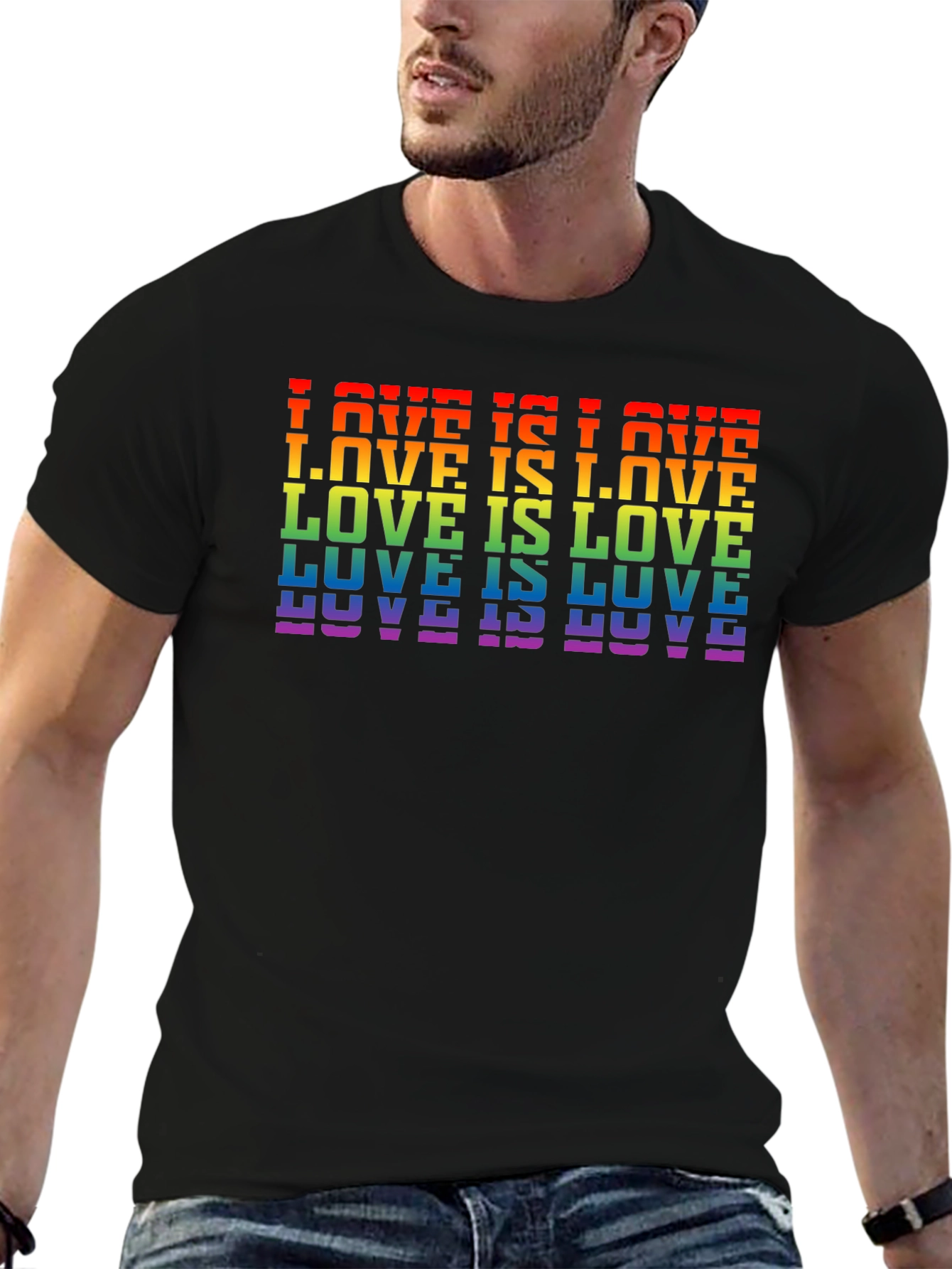 Love Is Love Rainbow LGBTQ Pride T-Shirt
