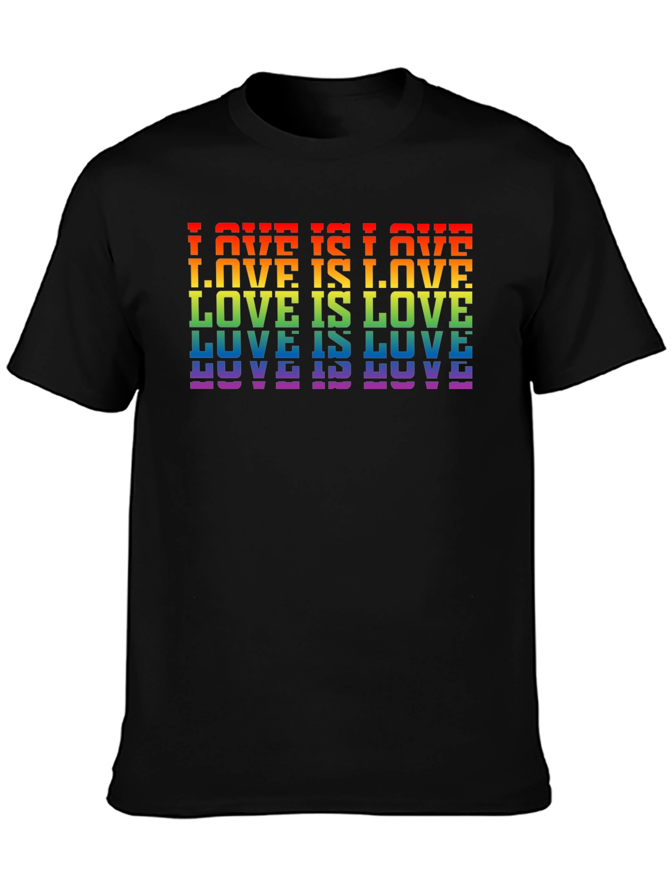 Love Is Love Rainbow LGBTQ Pride T-Shirt