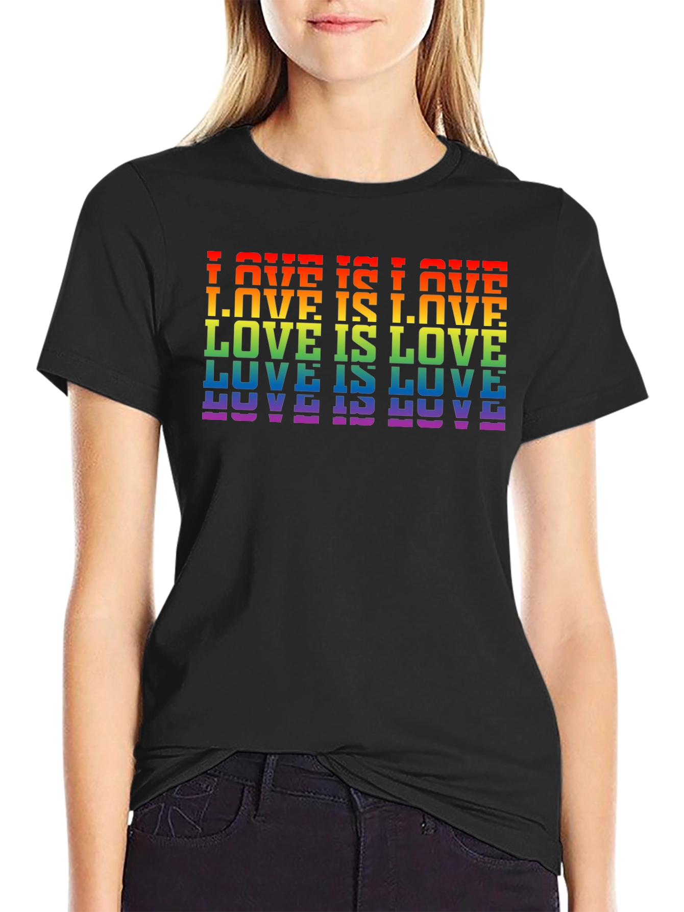Love Is Love Rainbow LGBTQ Pride T-Shirt