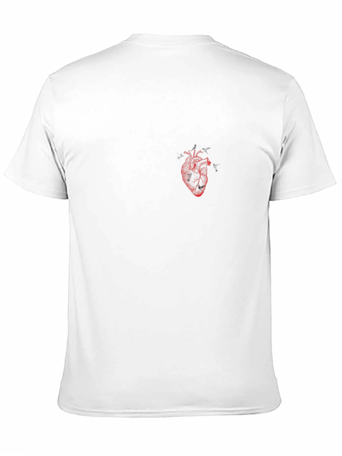 Anatomical Heart Graphic Tee - Black Cotton