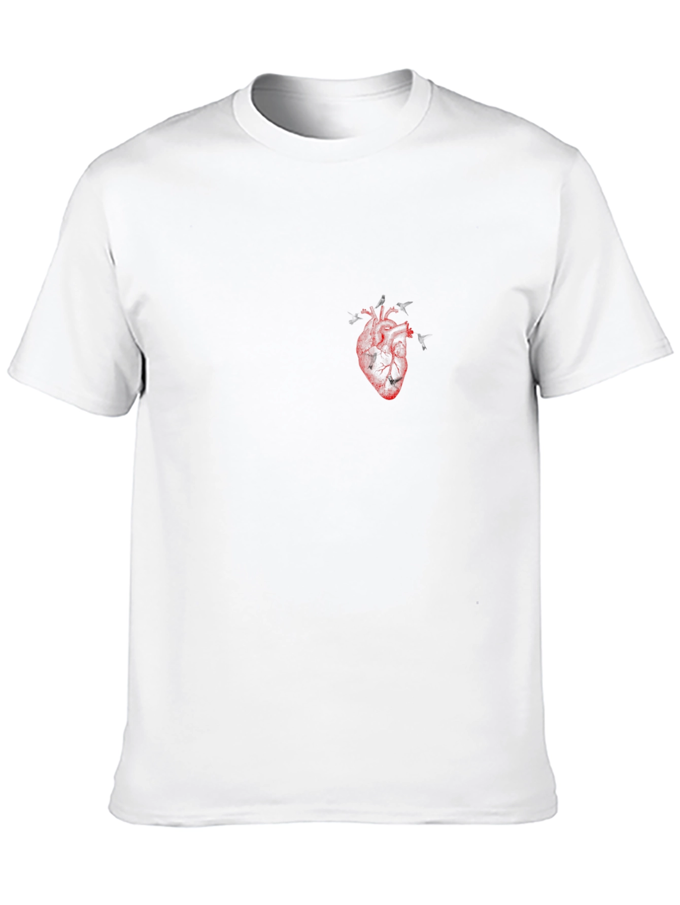 Anatomical Heart Graphic Tee - Black Cotton