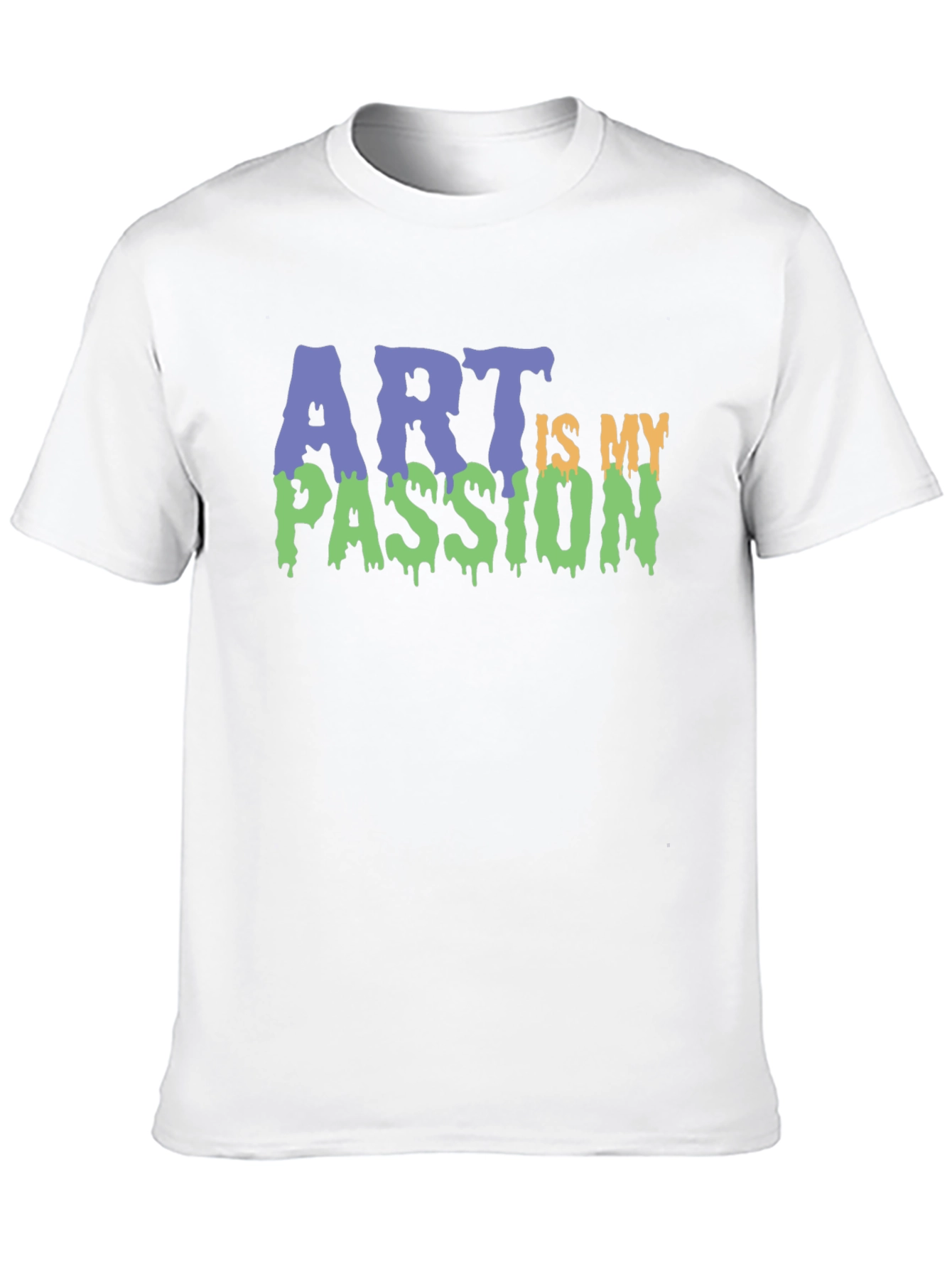 Art is My Passion Graphic Tee - Black Cotton