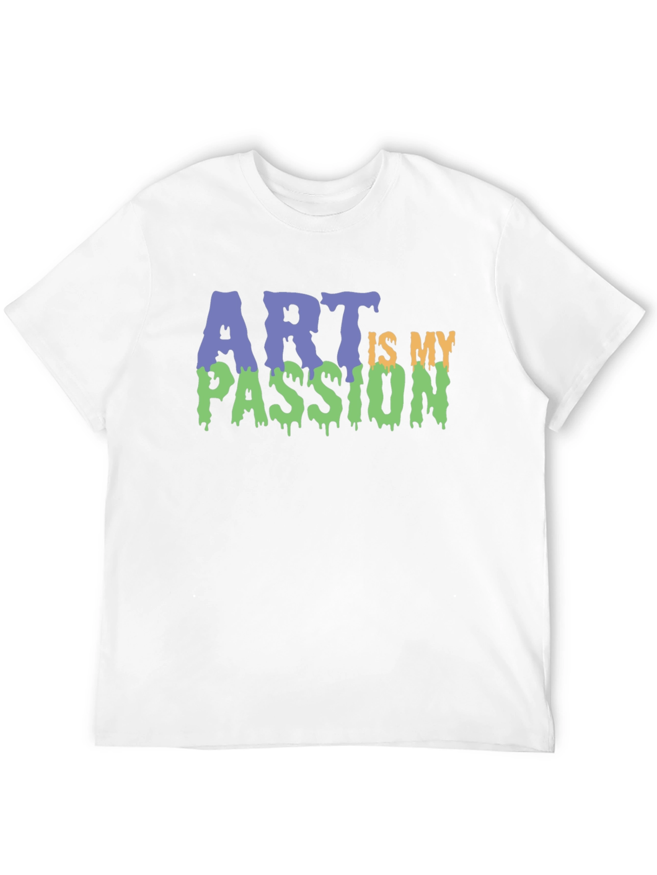 Art is My Passion Graphic Tee - Black Cotton