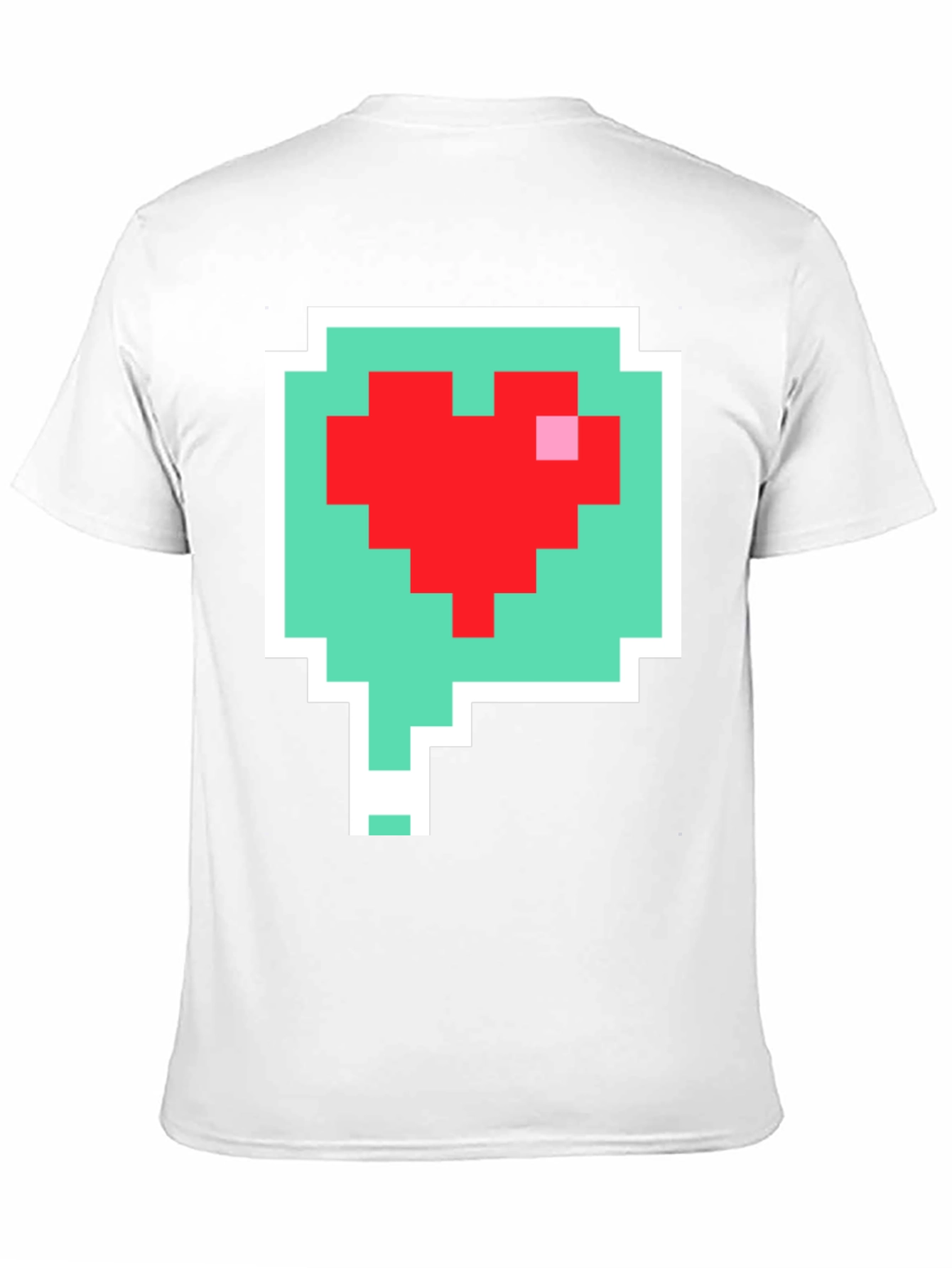 Pixel Heart Speech Bubble T-Shirt
