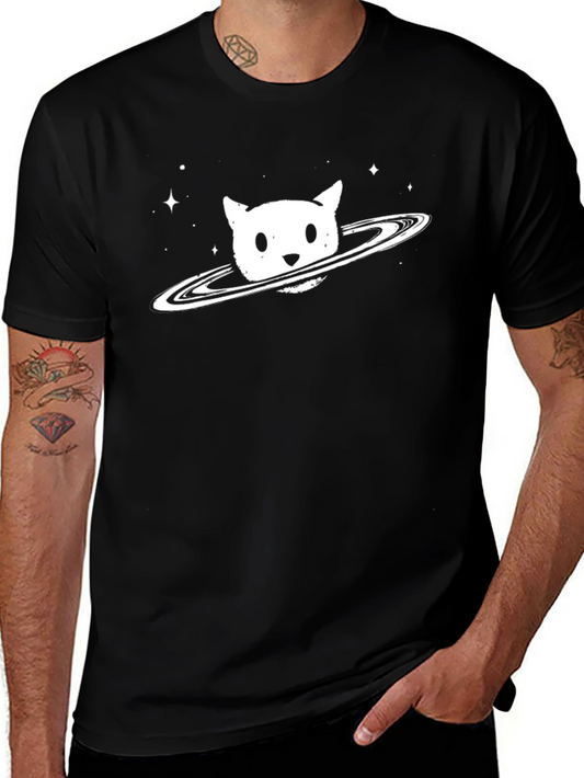 Cosmic Cat T-Shirt - Unique Space Design