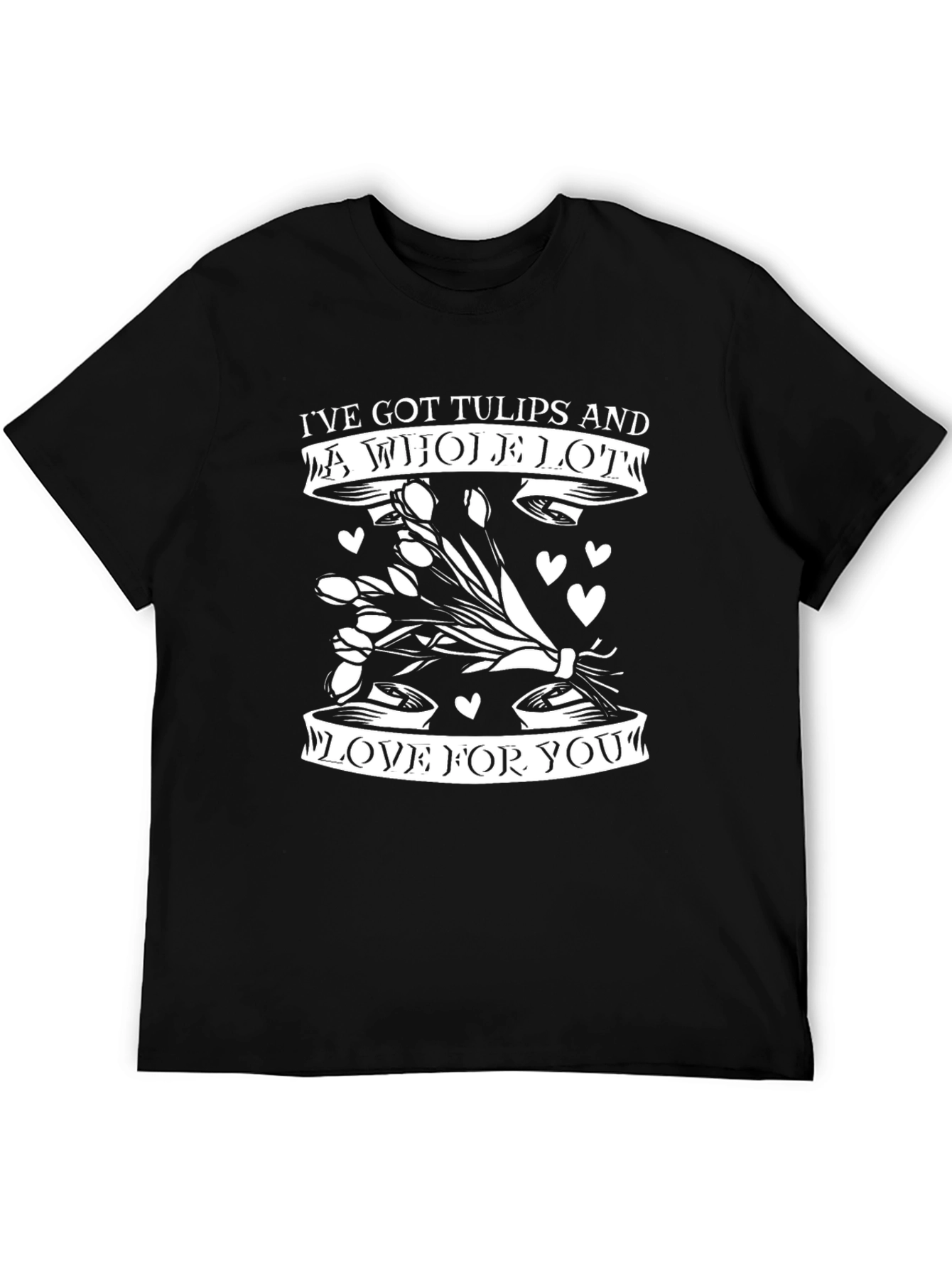 Tulips & Love T-Shirt - Romantic Graphic Tee