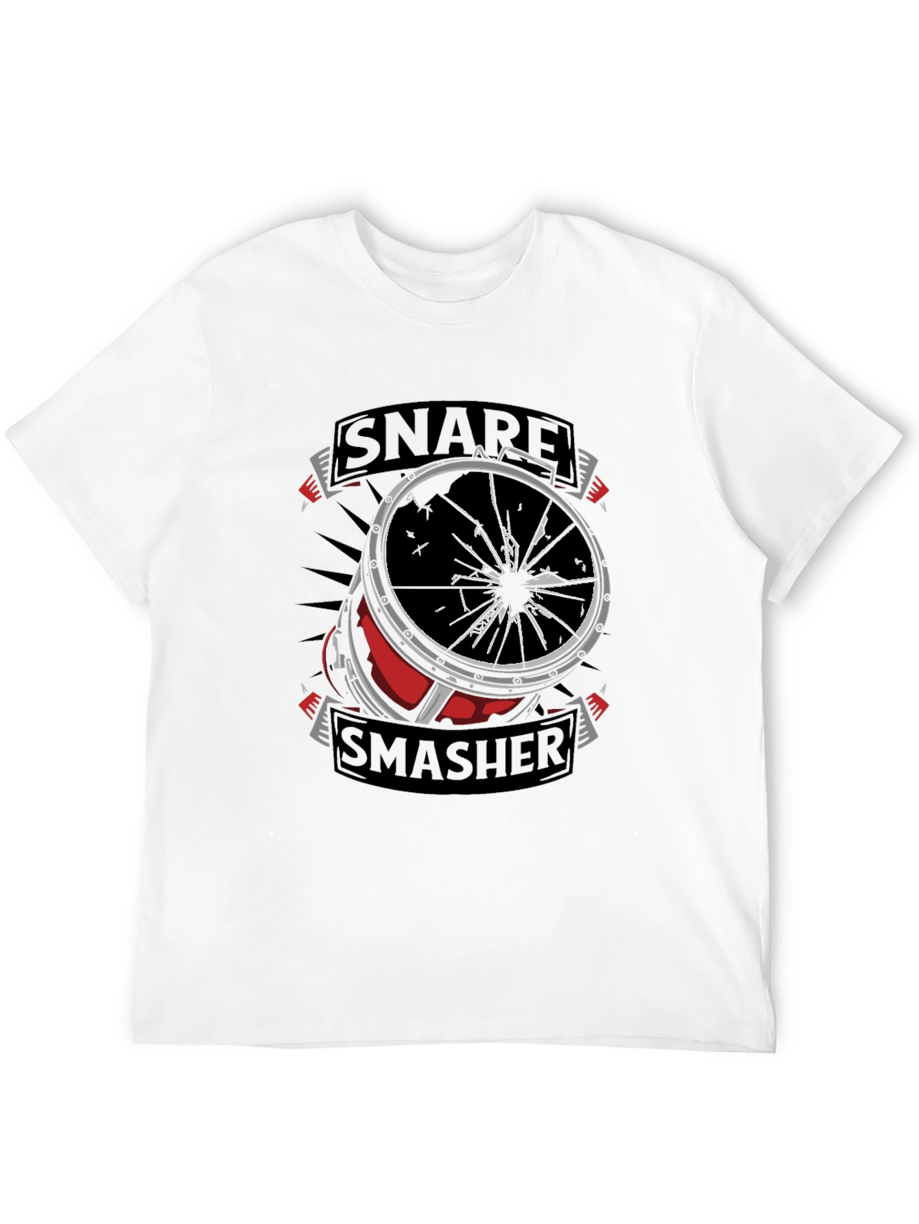 Snare Smasher T-Shirt - Drummer Graphic Tee