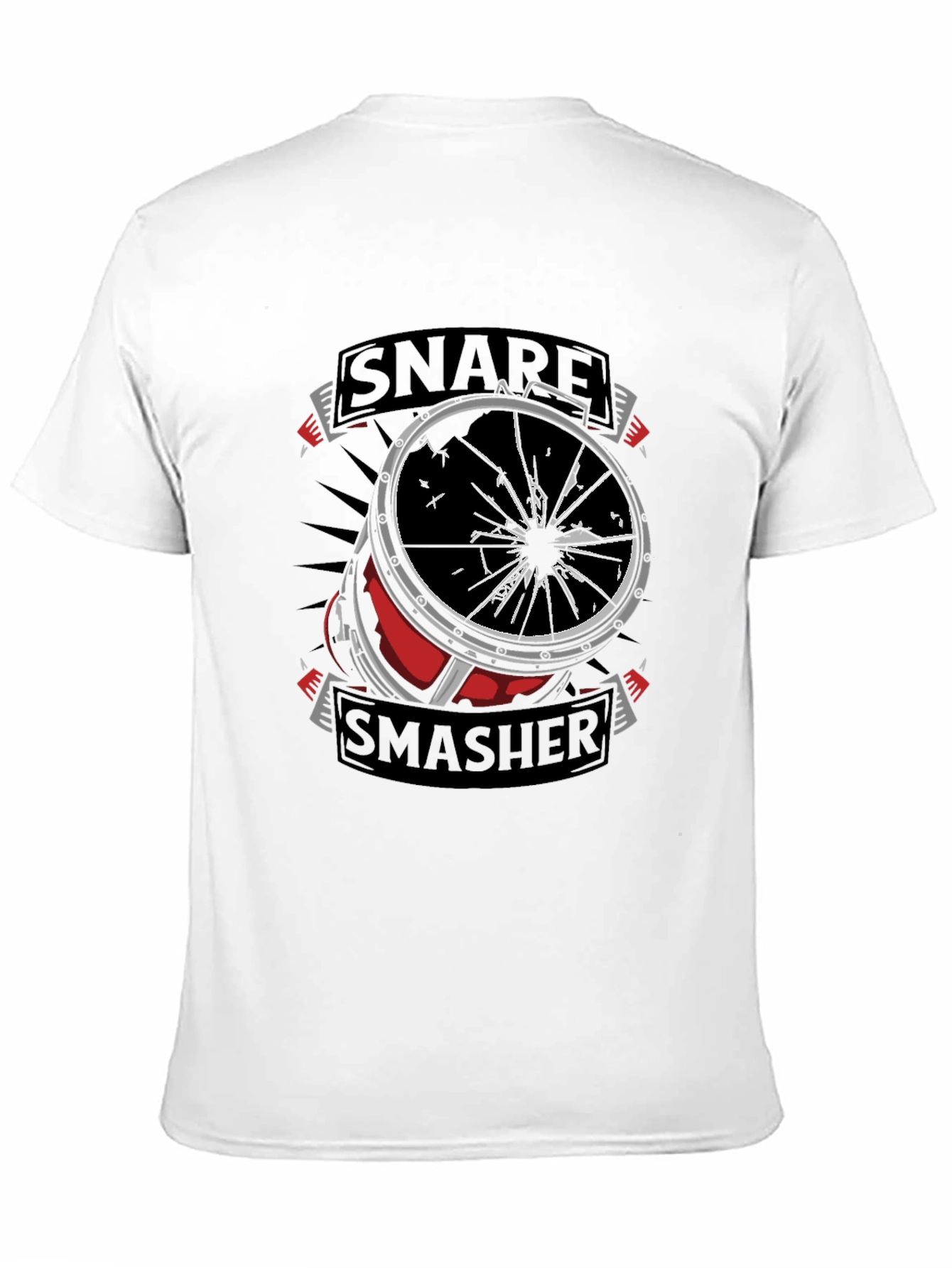 Snare Smasher T-Shirt - Drummer Graphic Tee