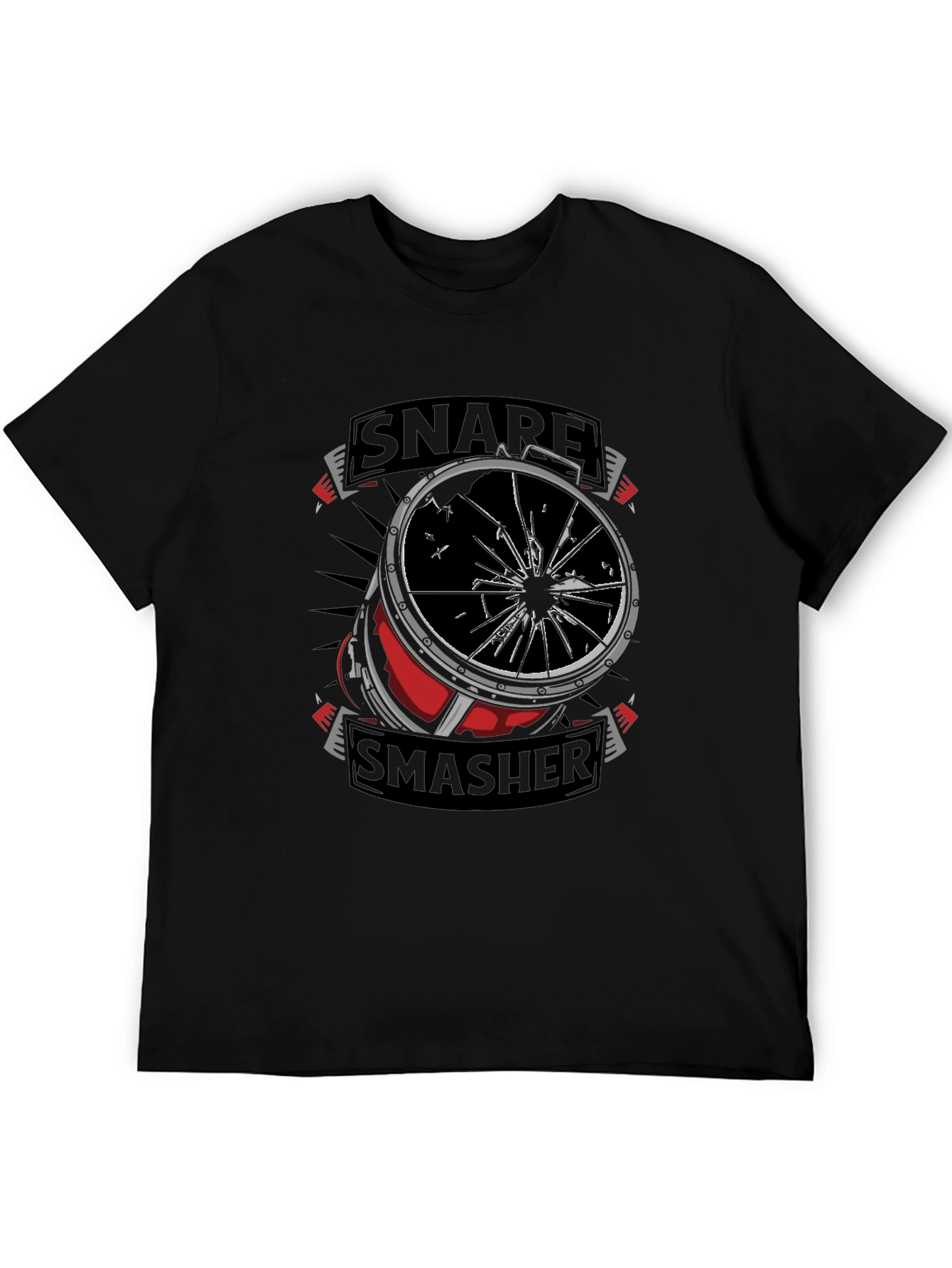Snare Smasher T-Shirt - Drummer Graphic Tee