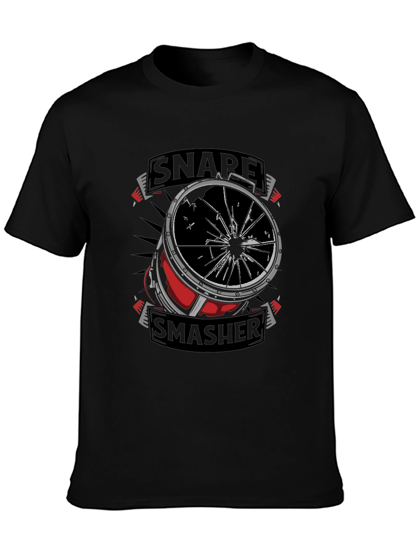 Snare Smasher T-Shirt - Drummer Graphic Tee