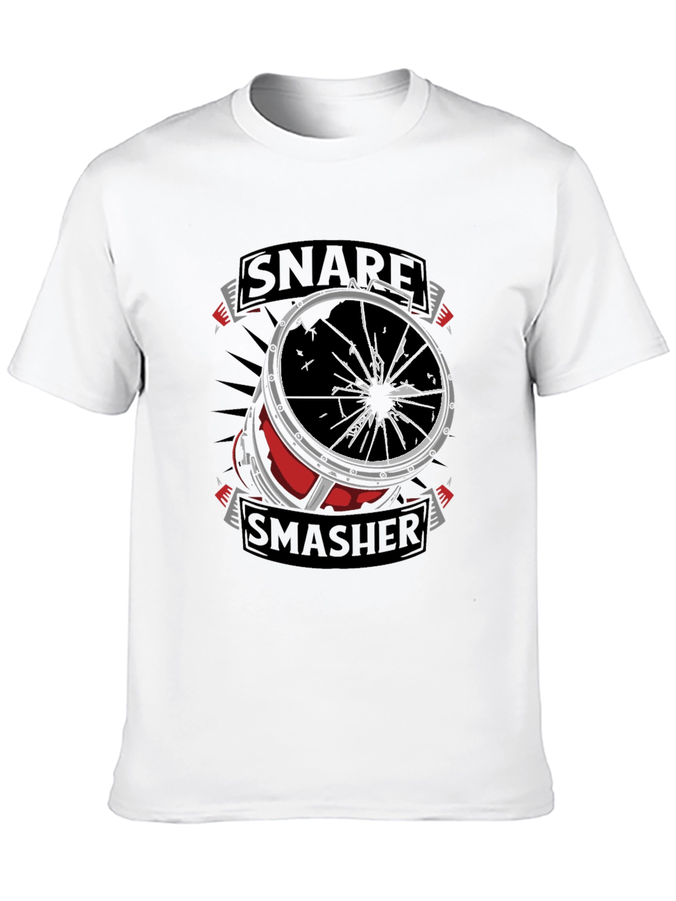 Snare Smasher T-Shirt - Drummer Graphic Tee