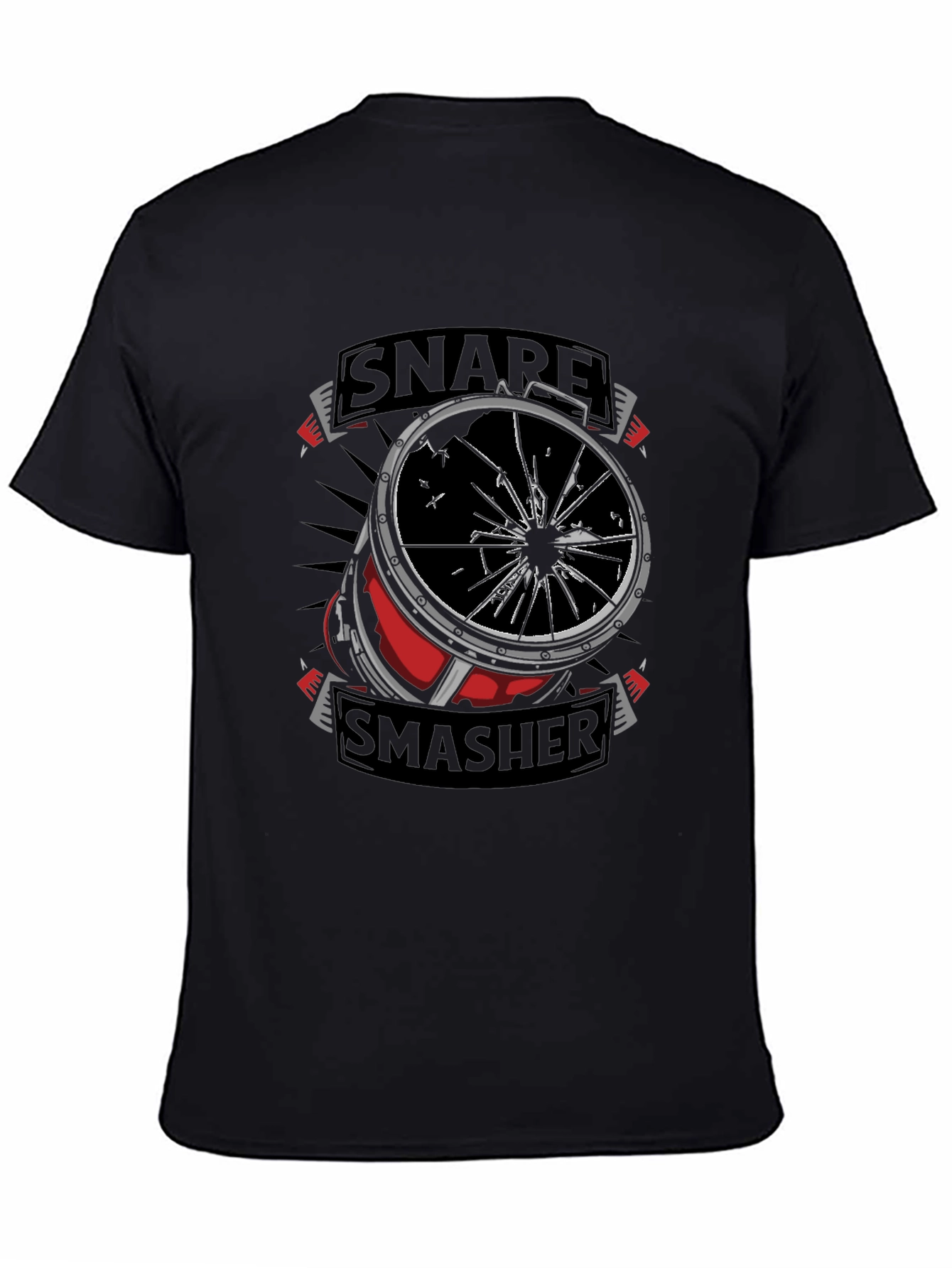 Snare Smasher T-Shirt - Drummer Graphic Tee
