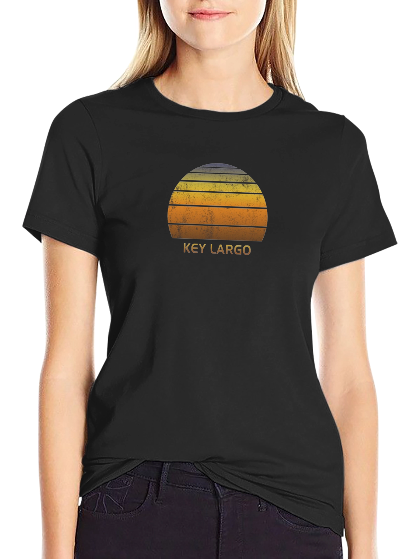 Key Largo Retro Sunset T-Shirt