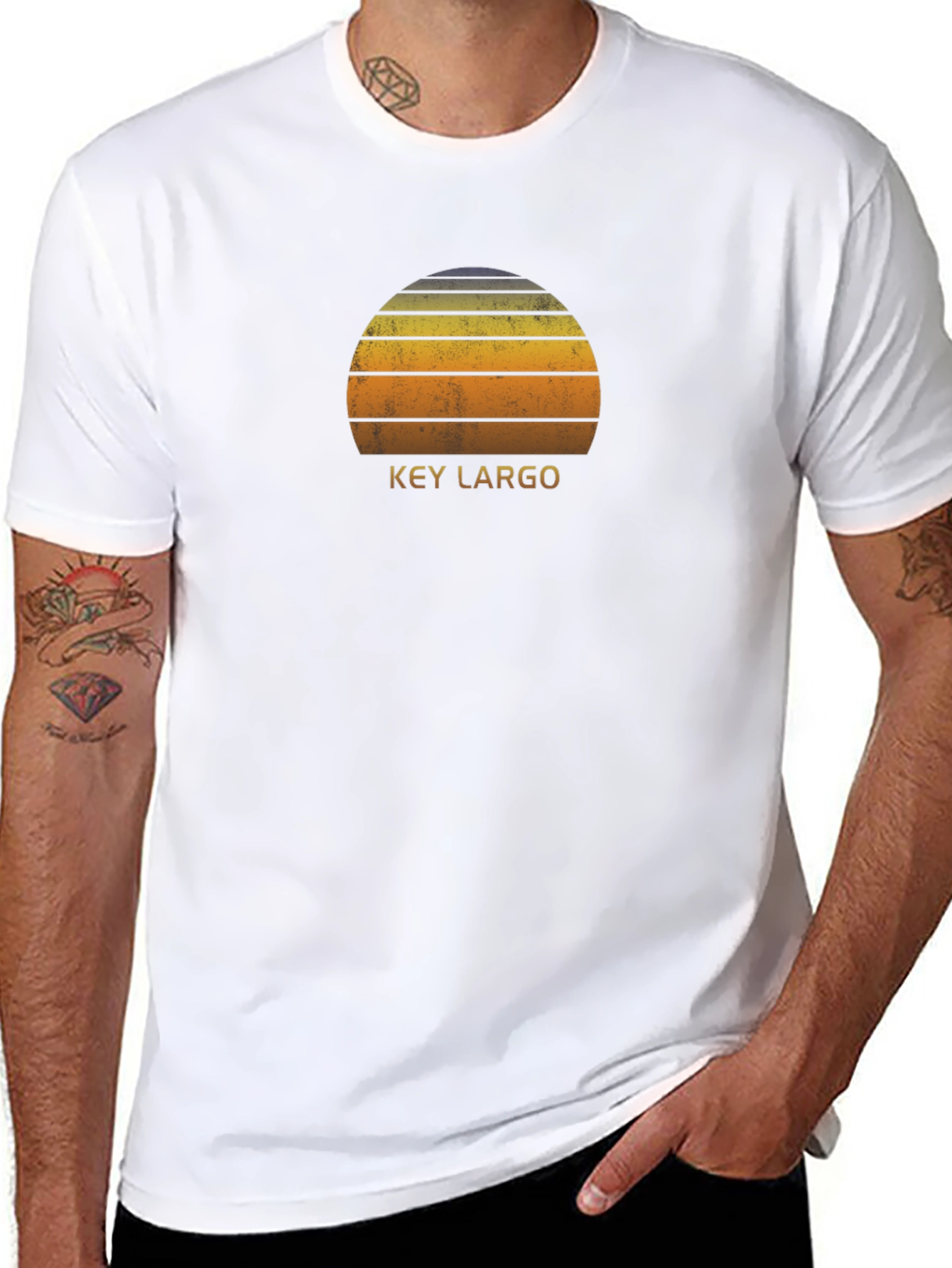 Key Largo Retro Sunset T-Shirt