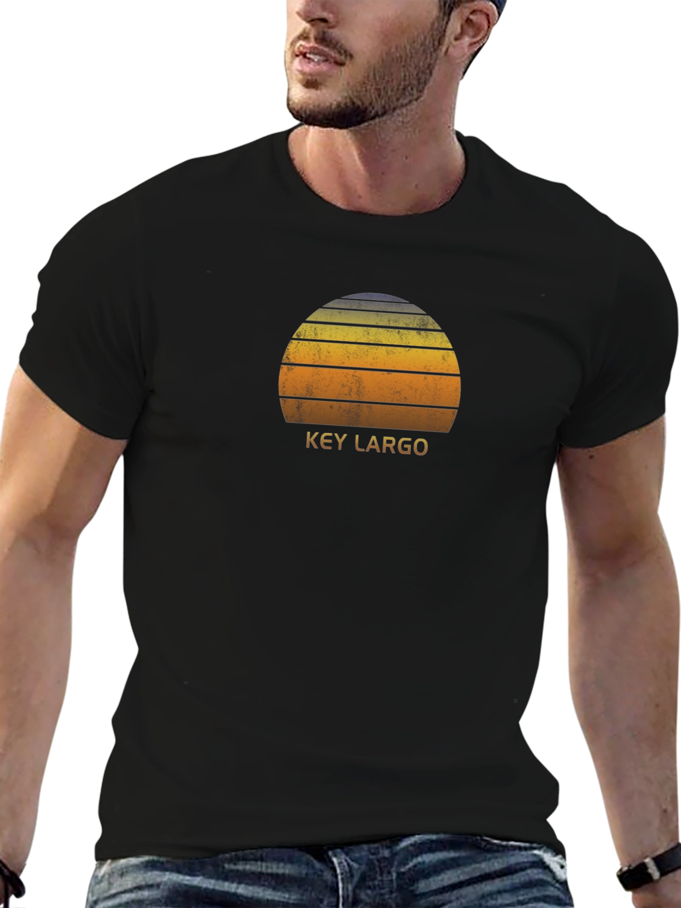 Key Largo Retro Sunset T-Shirt