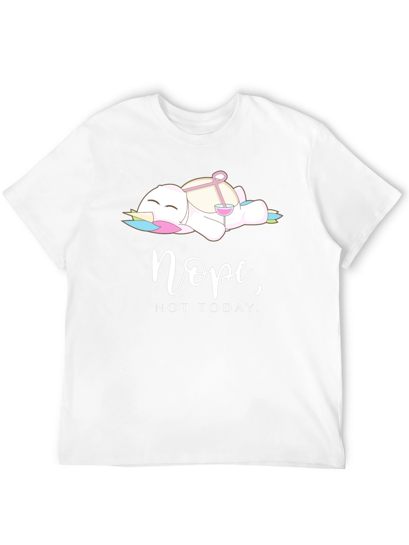 Nope Not Today Lazy Unicorn T-Shirt