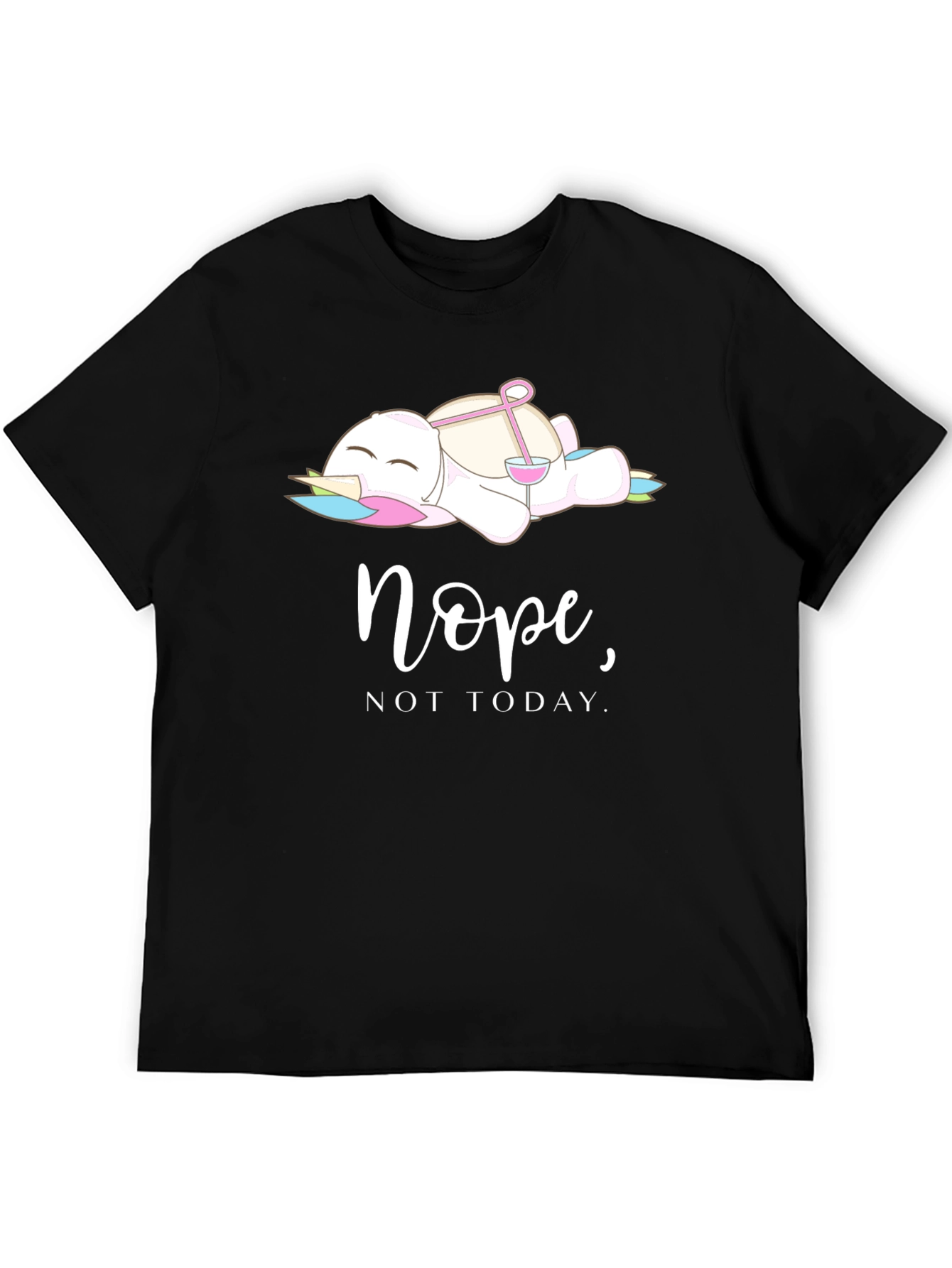 Nope Not Today Lazy Unicorn T-Shirt