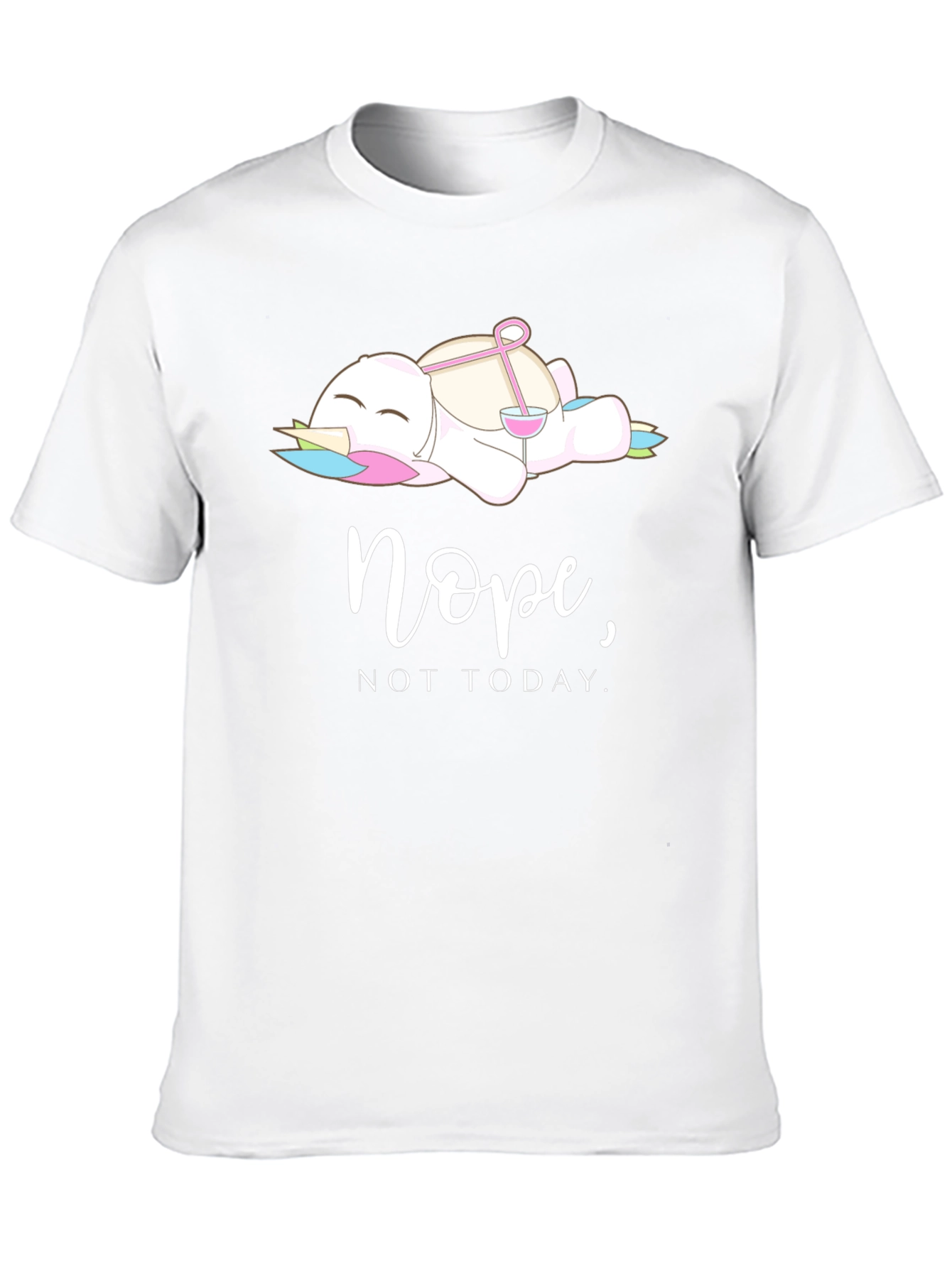Nope Not Today Lazy Unicorn T-Shirt