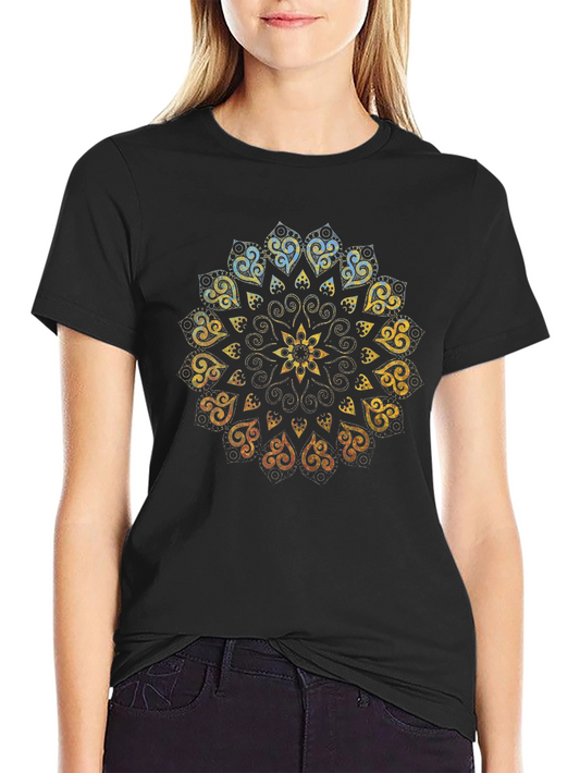 Mandala Graphic Black T-Shirt