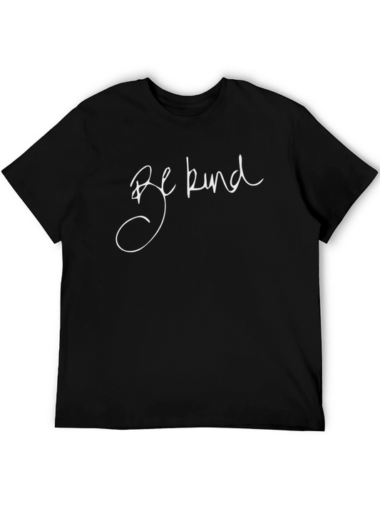 Be Kind Black T-Shirt - Positive Message Tee
