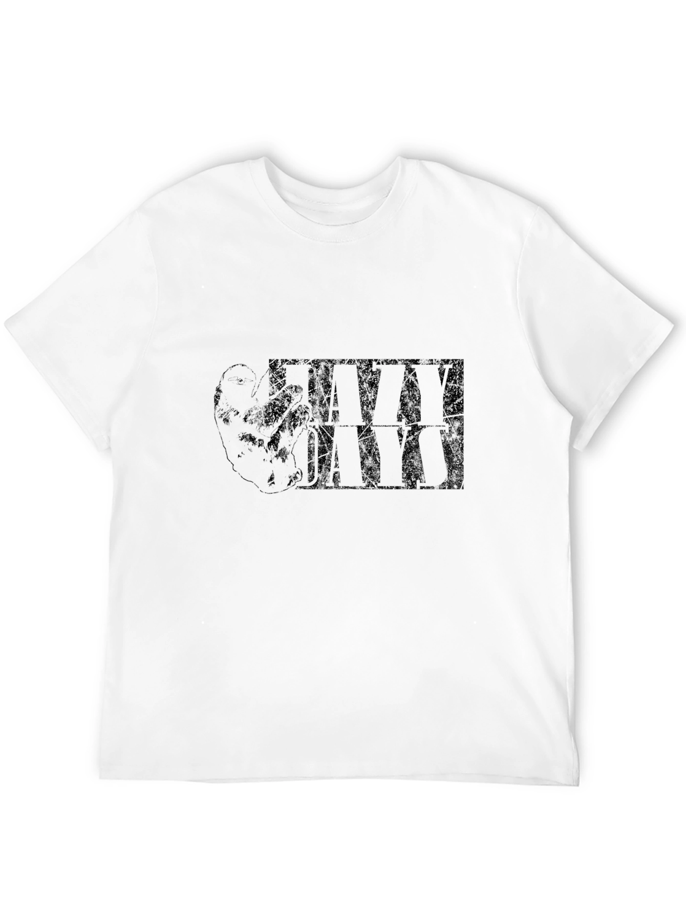 Lazy Days Graphic Print Black T-Shirt