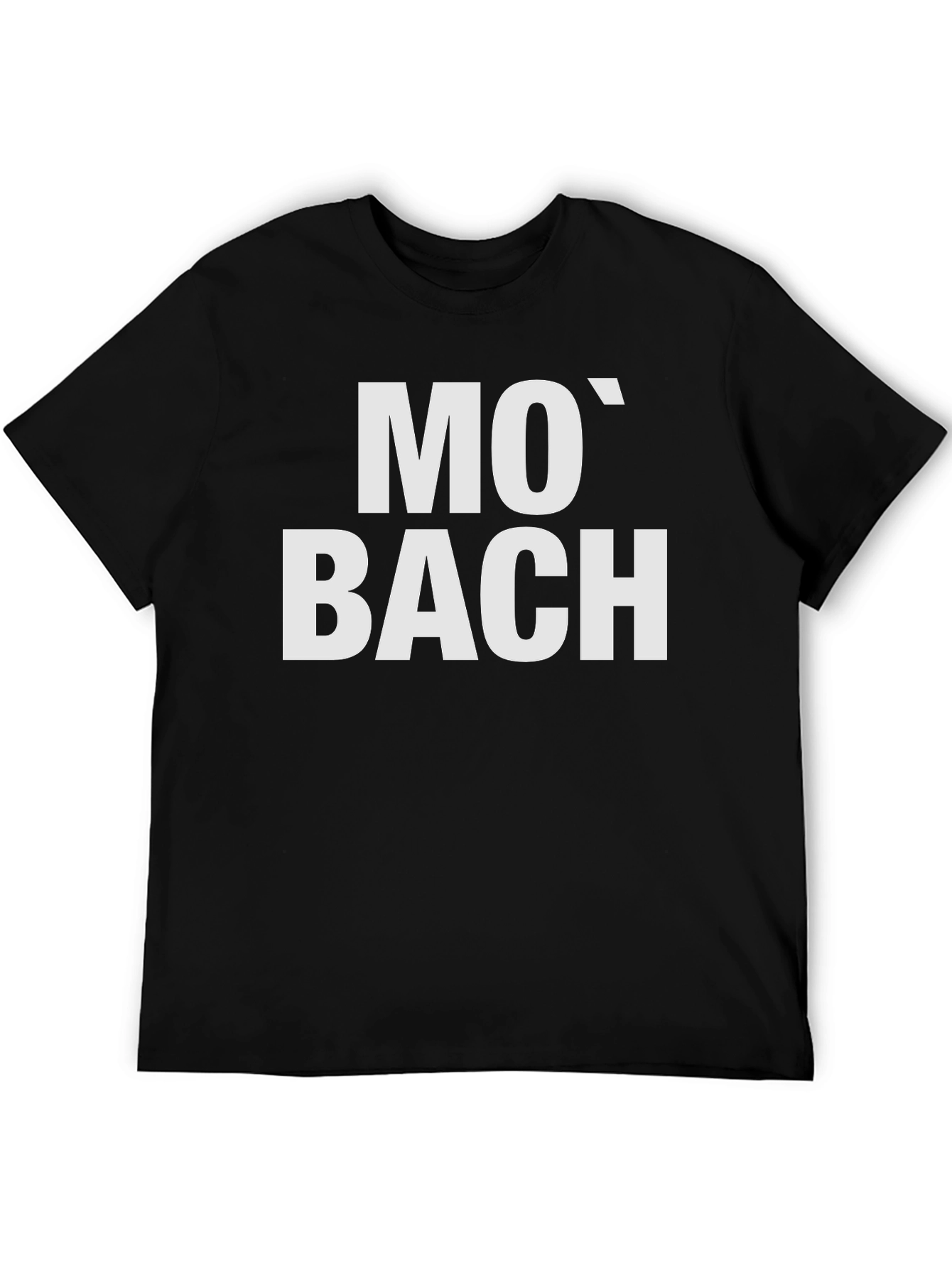 Mo Bach Black T-Shirt - Music Lover Tee