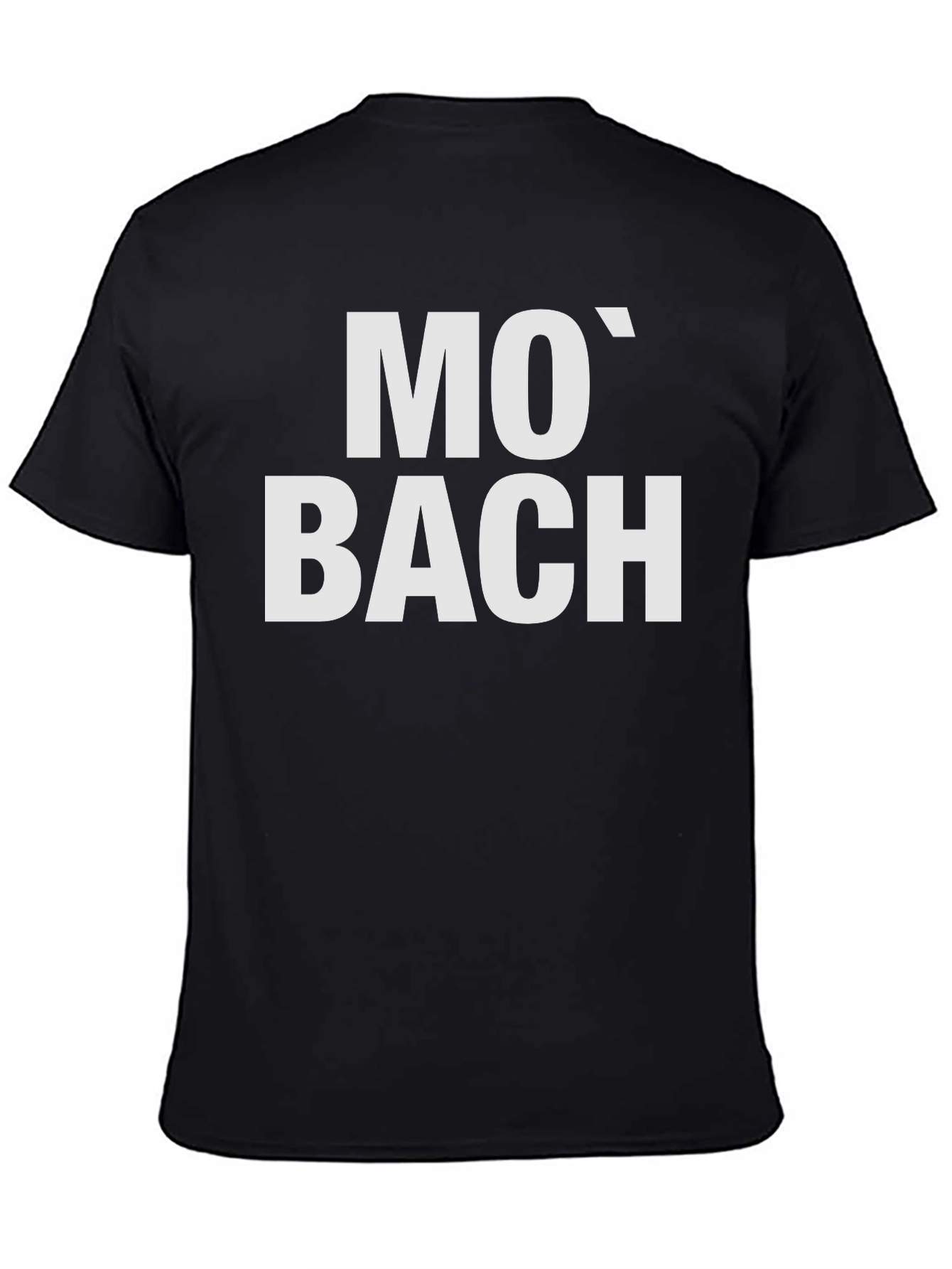 Mo Bach Black T-Shirt - Music Lover Tee