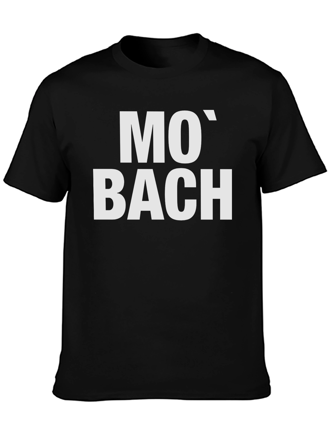 Mo Bach Black T-Shirt - Music Lover Tee